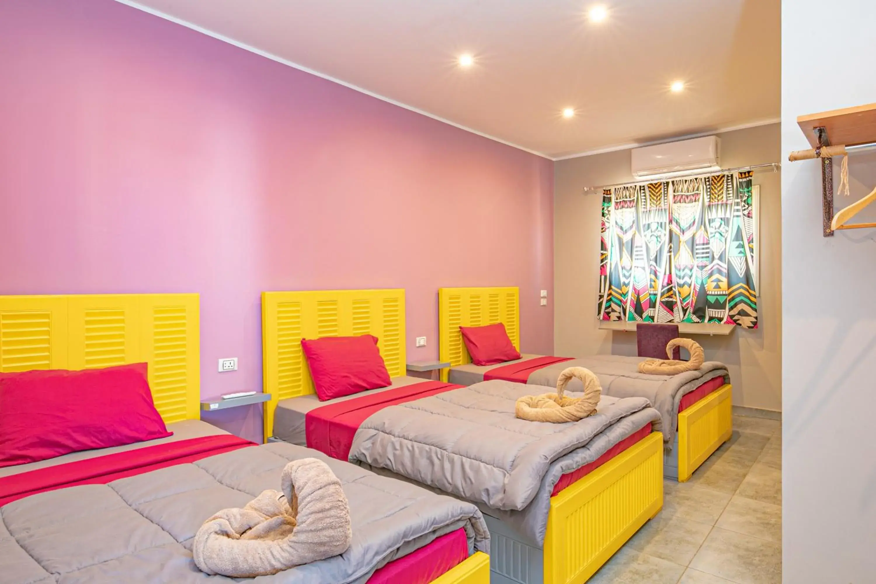 Triple Room with Private Bathroom - single occupancy in Bedcoin Hostel Triple Room with Private Bathroom - single occupancy in Bedcoin Hostel