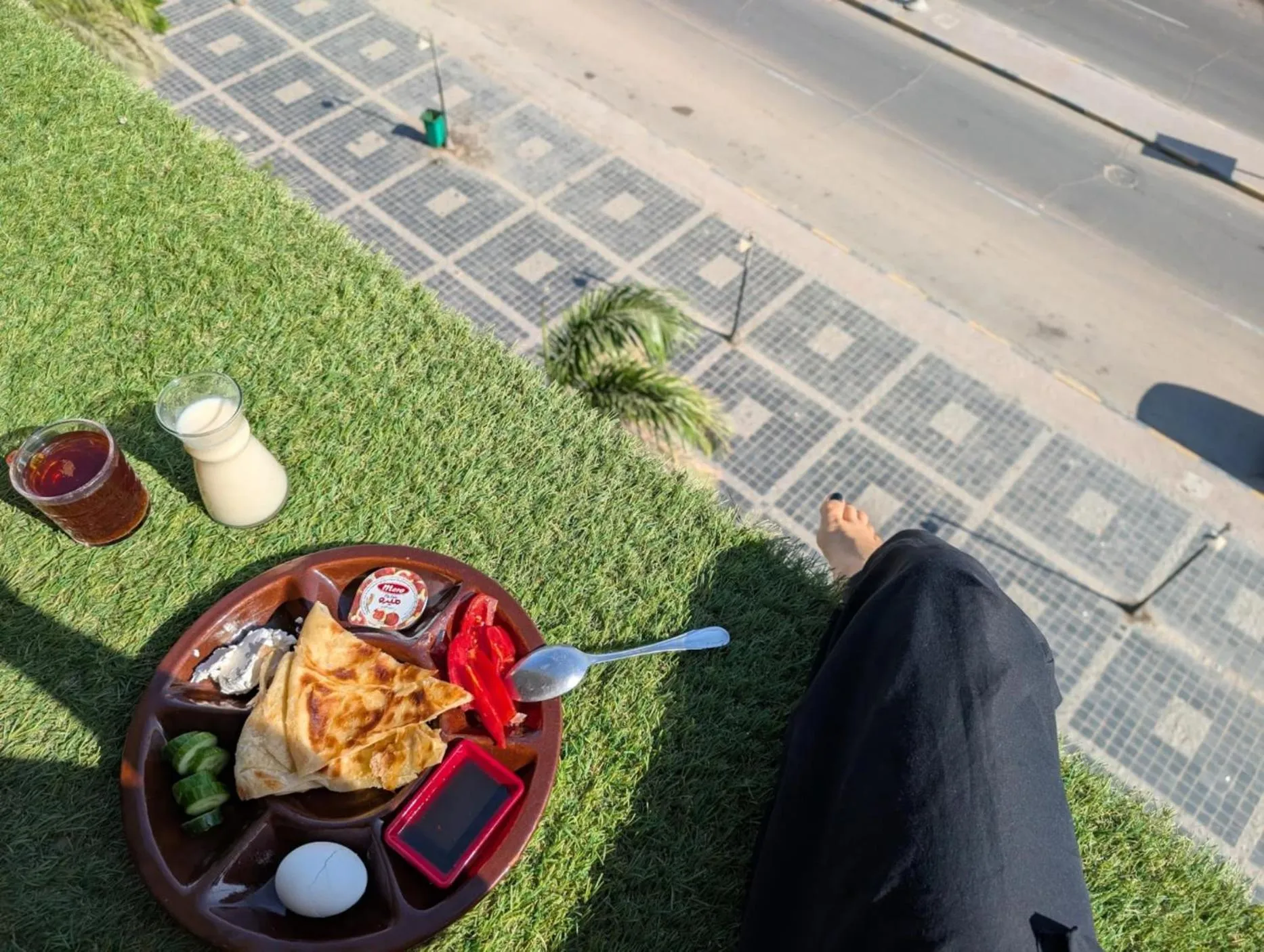 Breakfast in Bedcoin Hostel