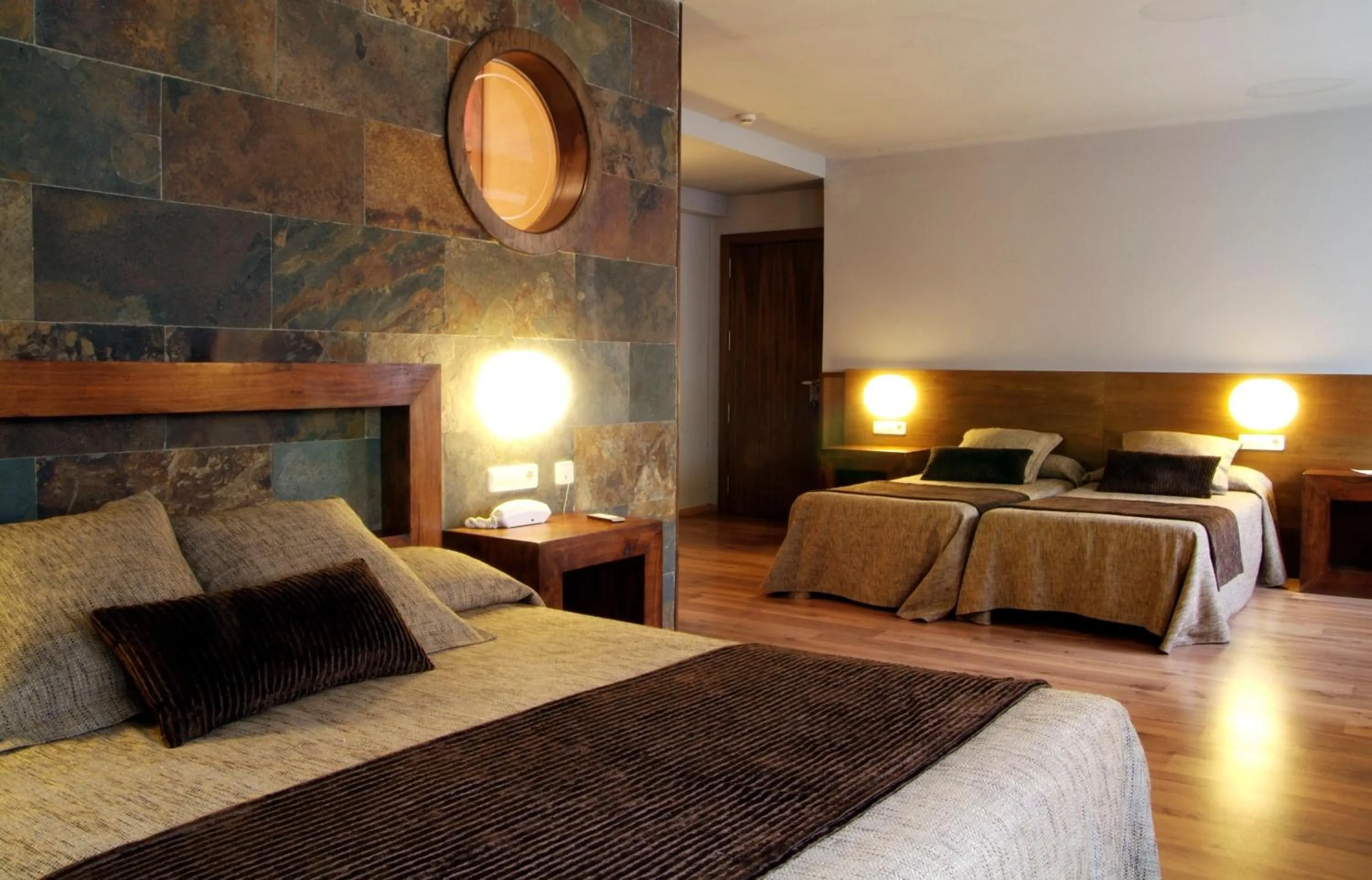 Bed in Hotel Els Caçadors de Ribes