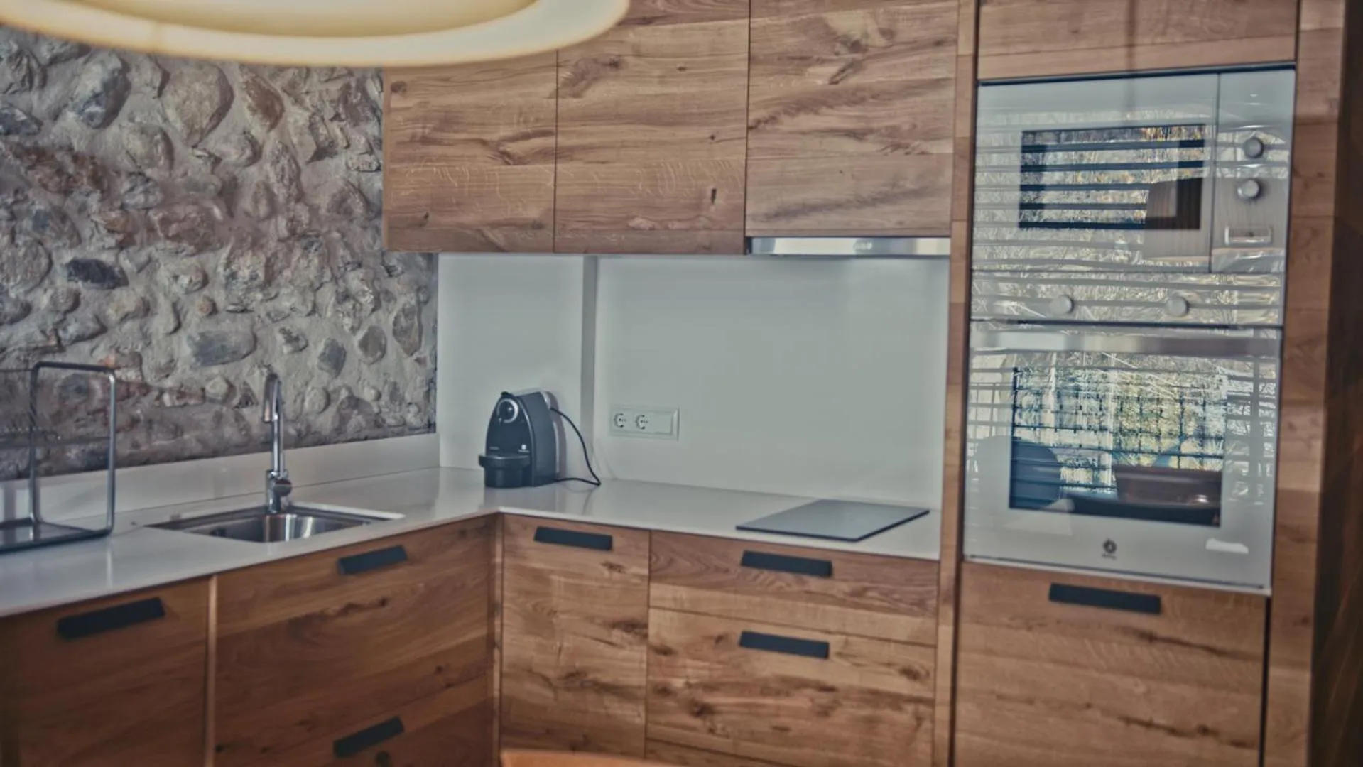 Kitchen or kitchenette in Hotel Els Caçadors de Ribes