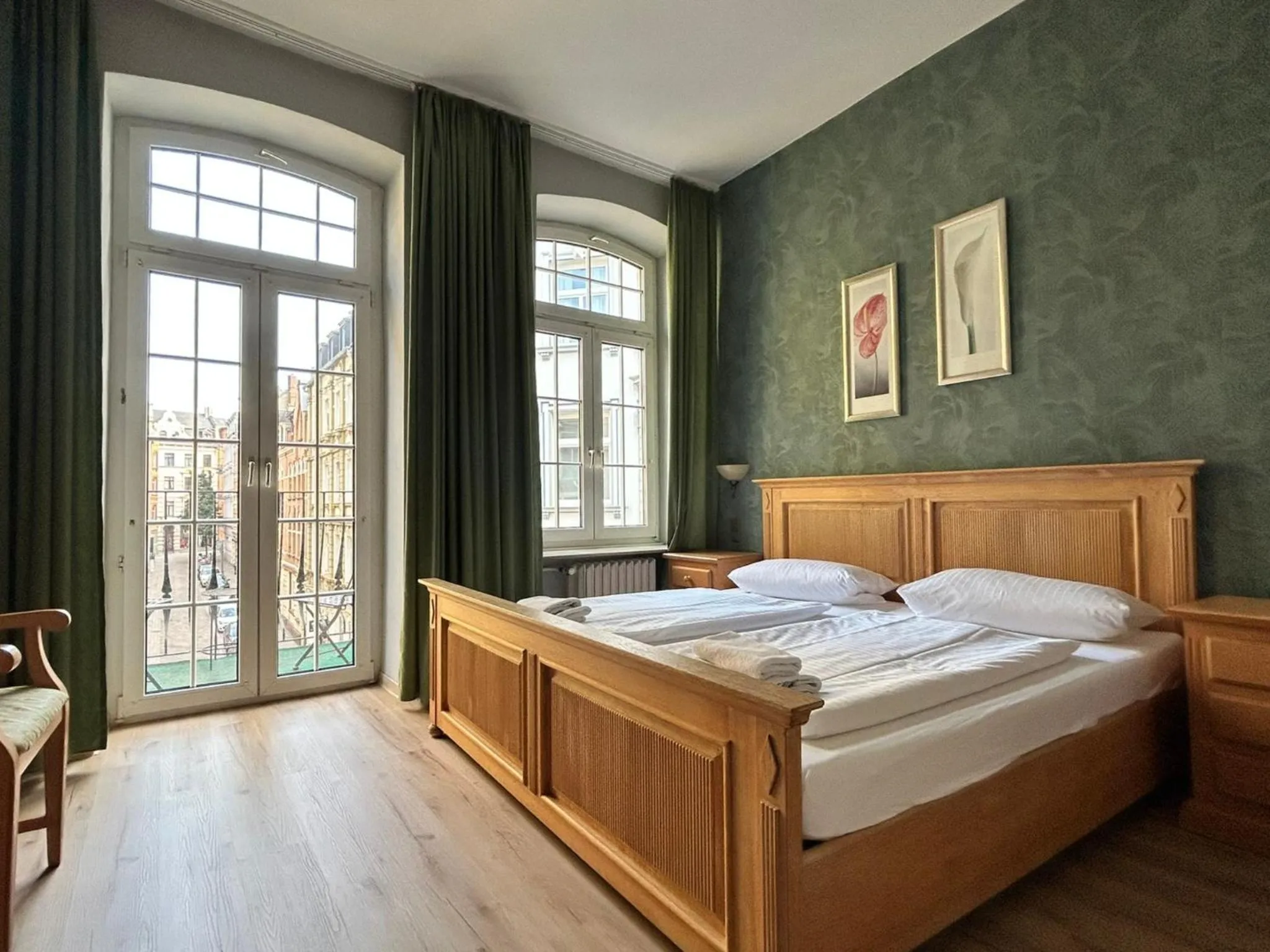 Bed in Nostalgie Altstadthotel Kornpforte