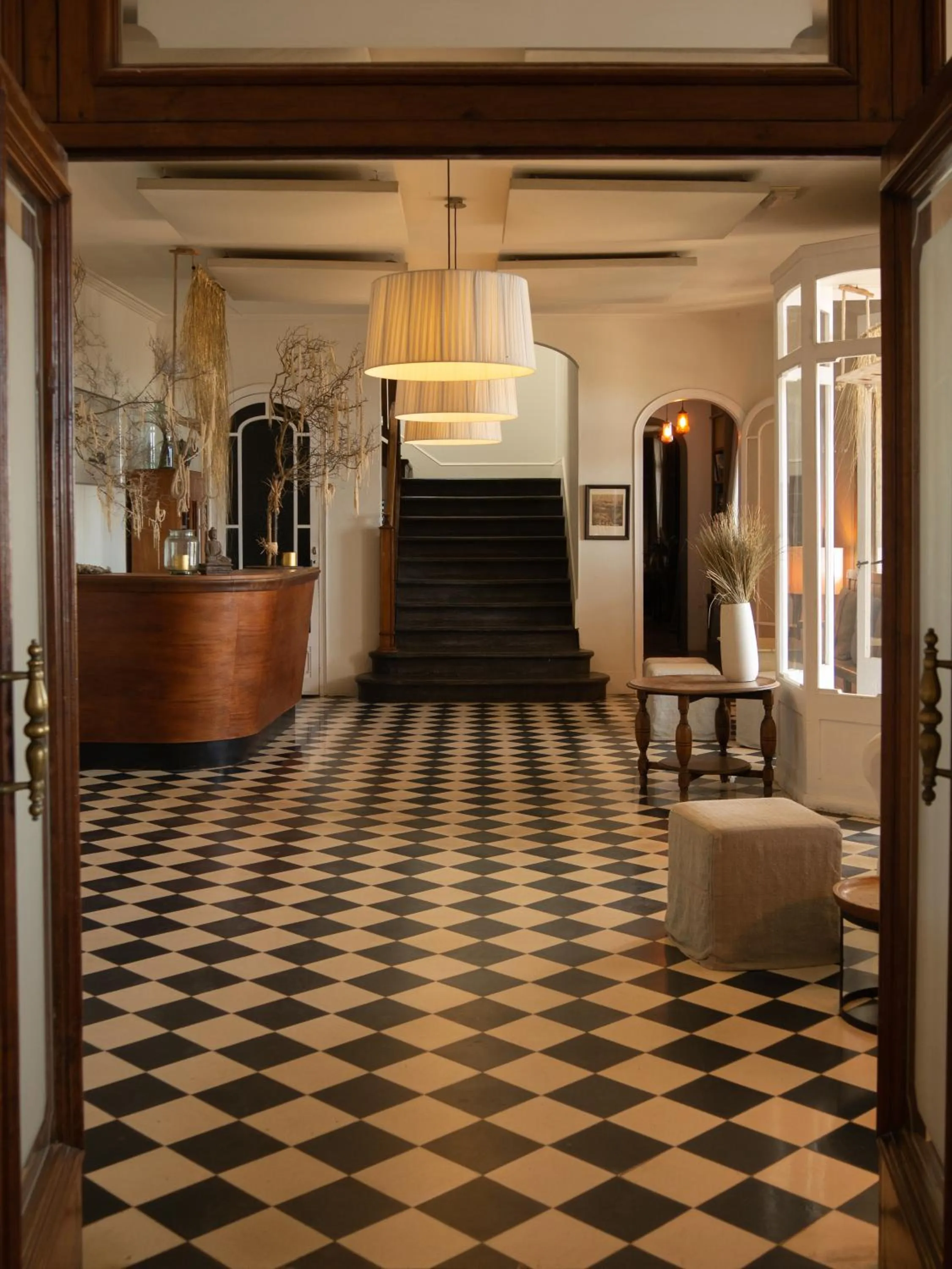 Lobby or reception in Hostal Empúries