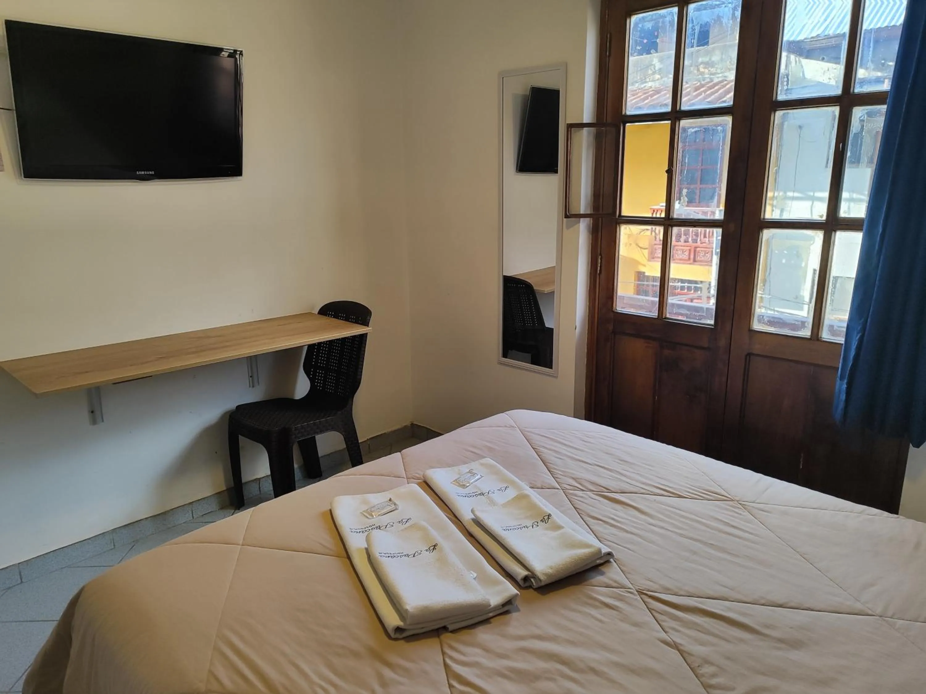 TV and multimedia, Bed in La Pascana Hospedaje