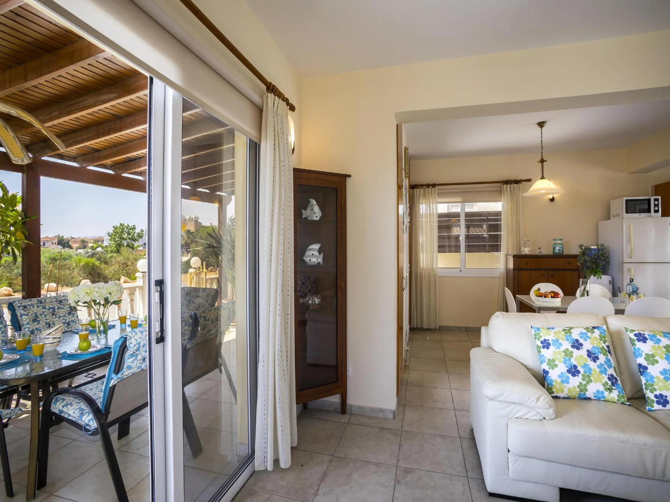 Communal lounge/ TV room in Protaras Villa Amber By The Sea
