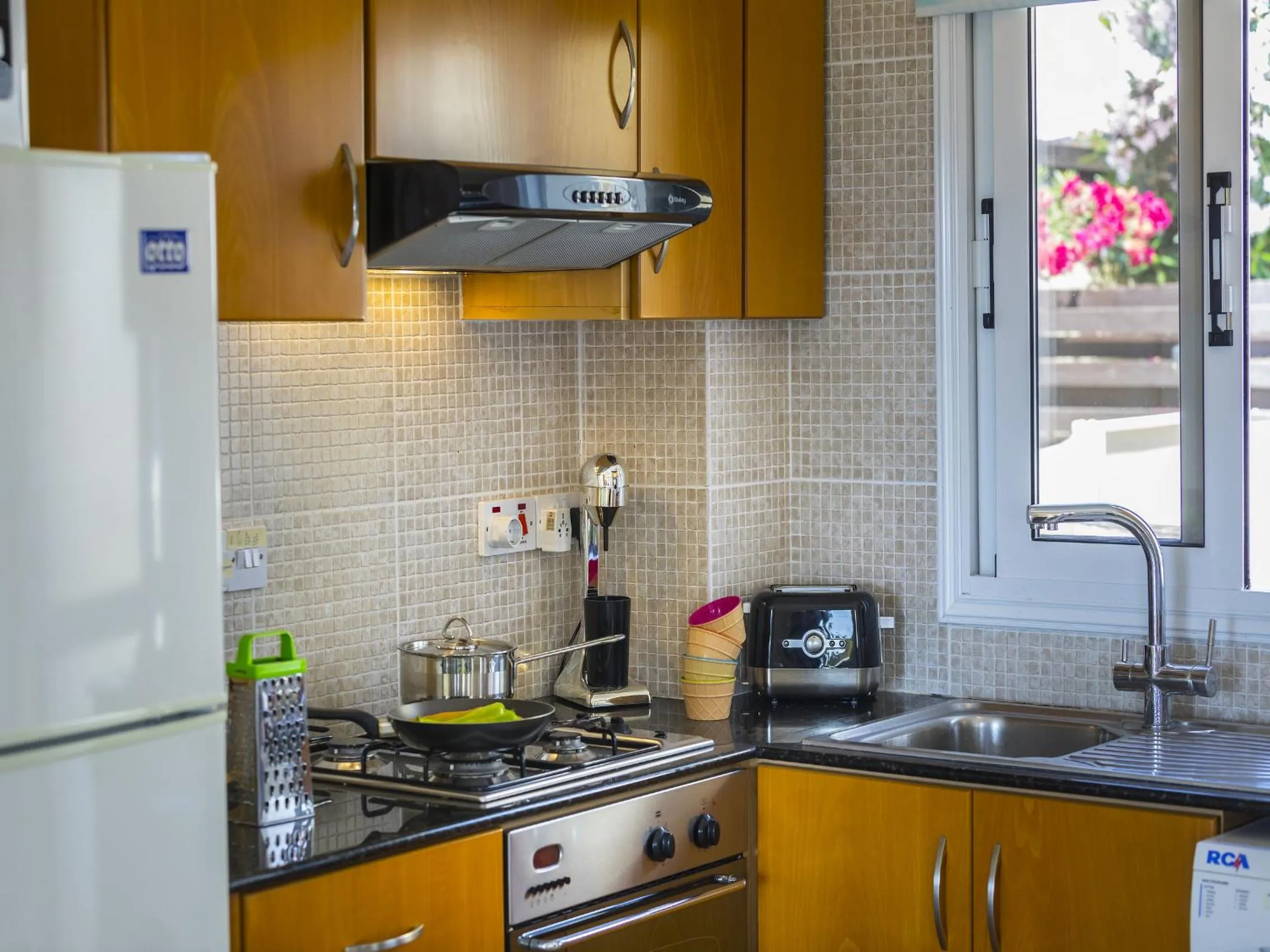 Kitchen or kitchenette in Protaras Villa Amber By The Sea
