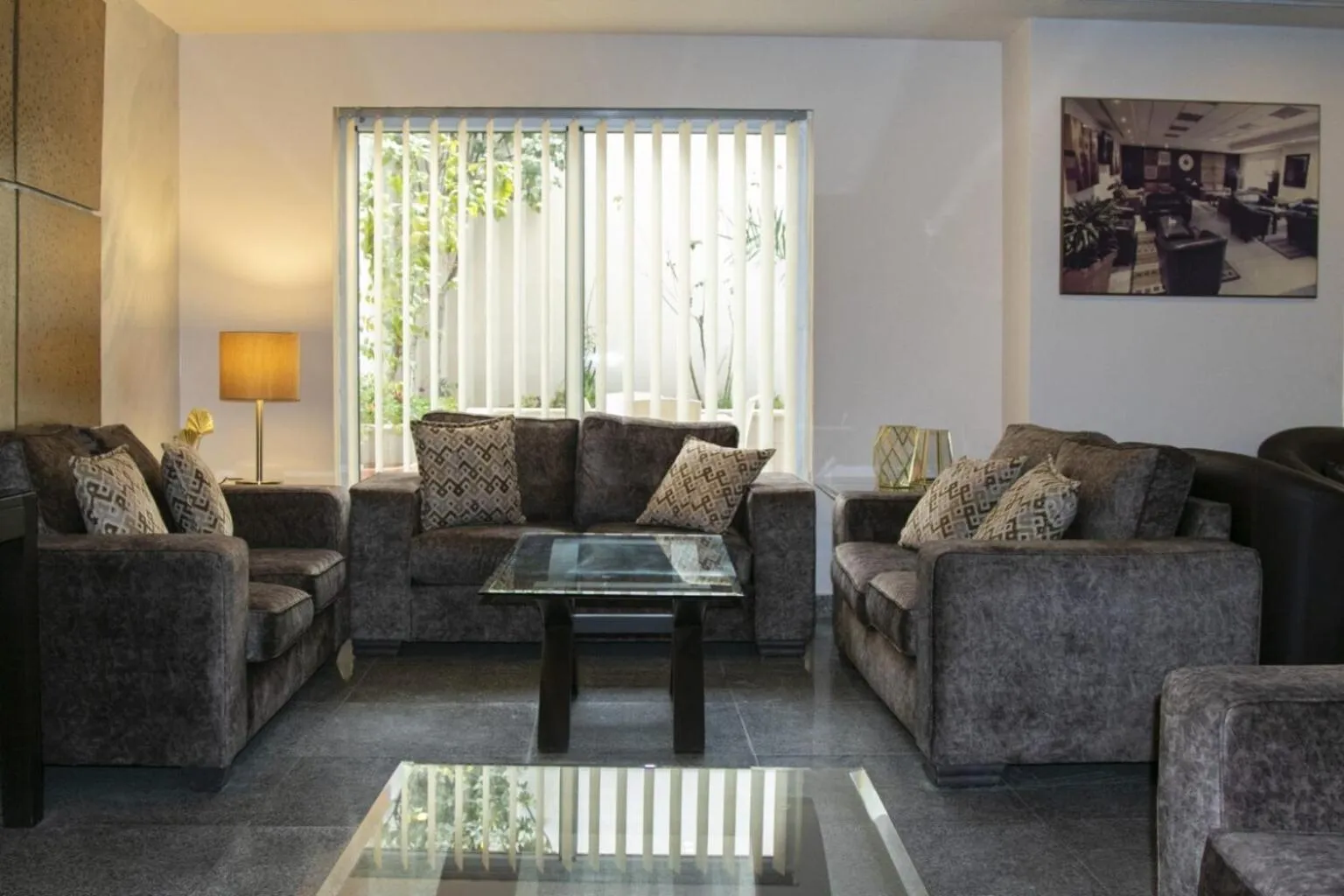 Seating area in Tamrah Suites Hotel