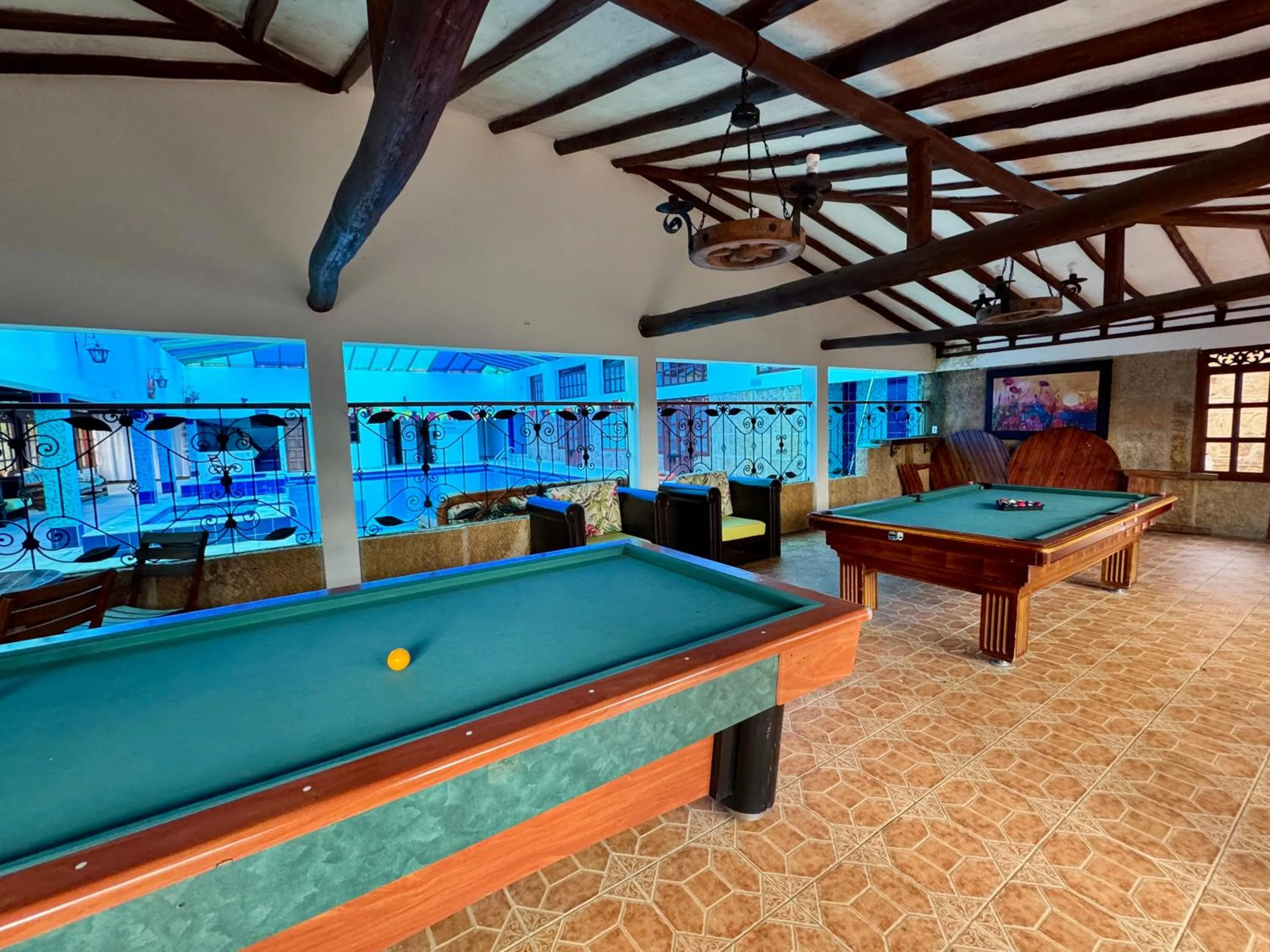 Billiard in Hotel Bosque de la Villa