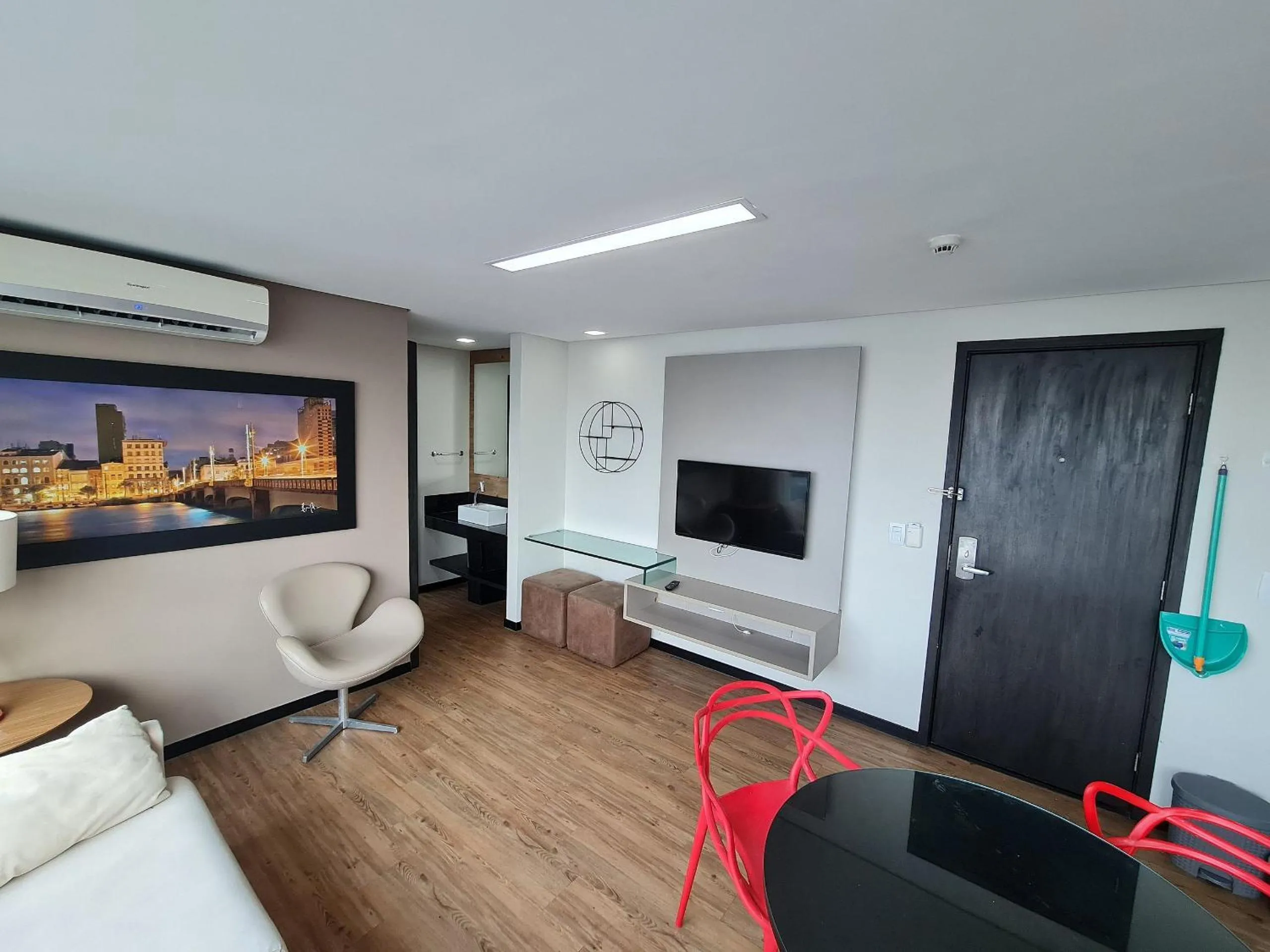 Living room in Confortável Flat em Boa Viagem com vista