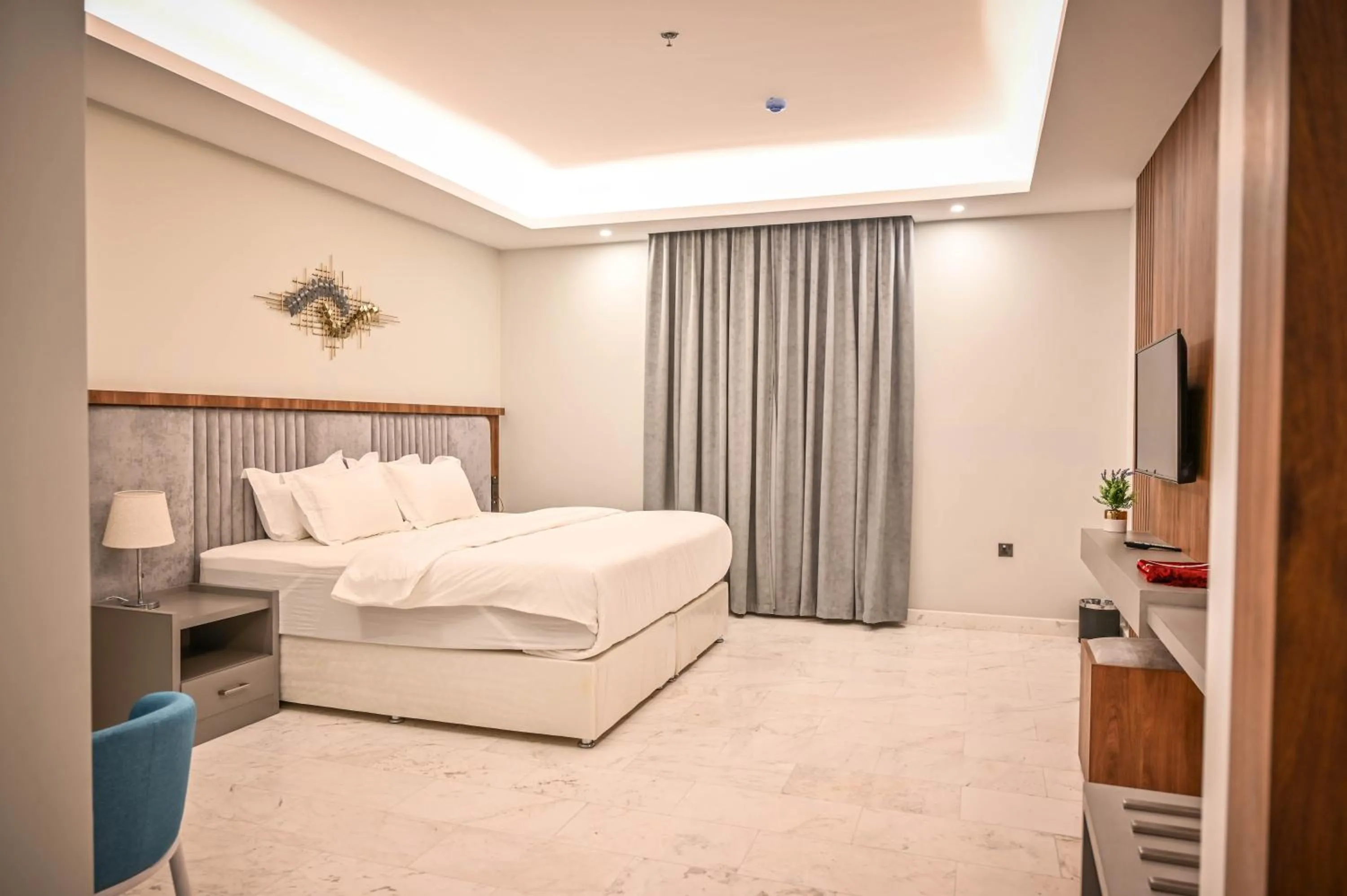 Bed in Sas Blue Suites