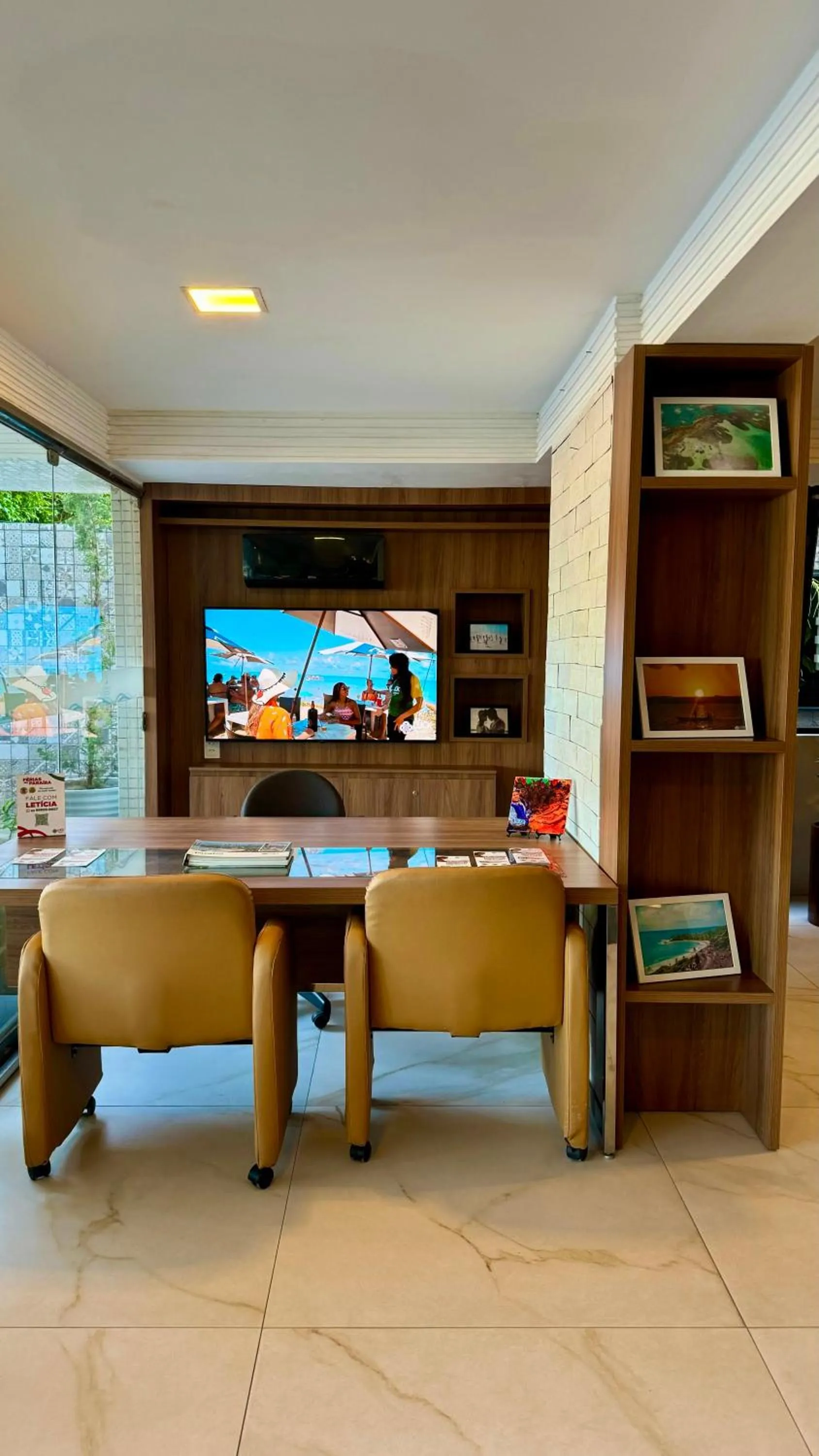 Lobby or reception in Atlântico Praia Hotel