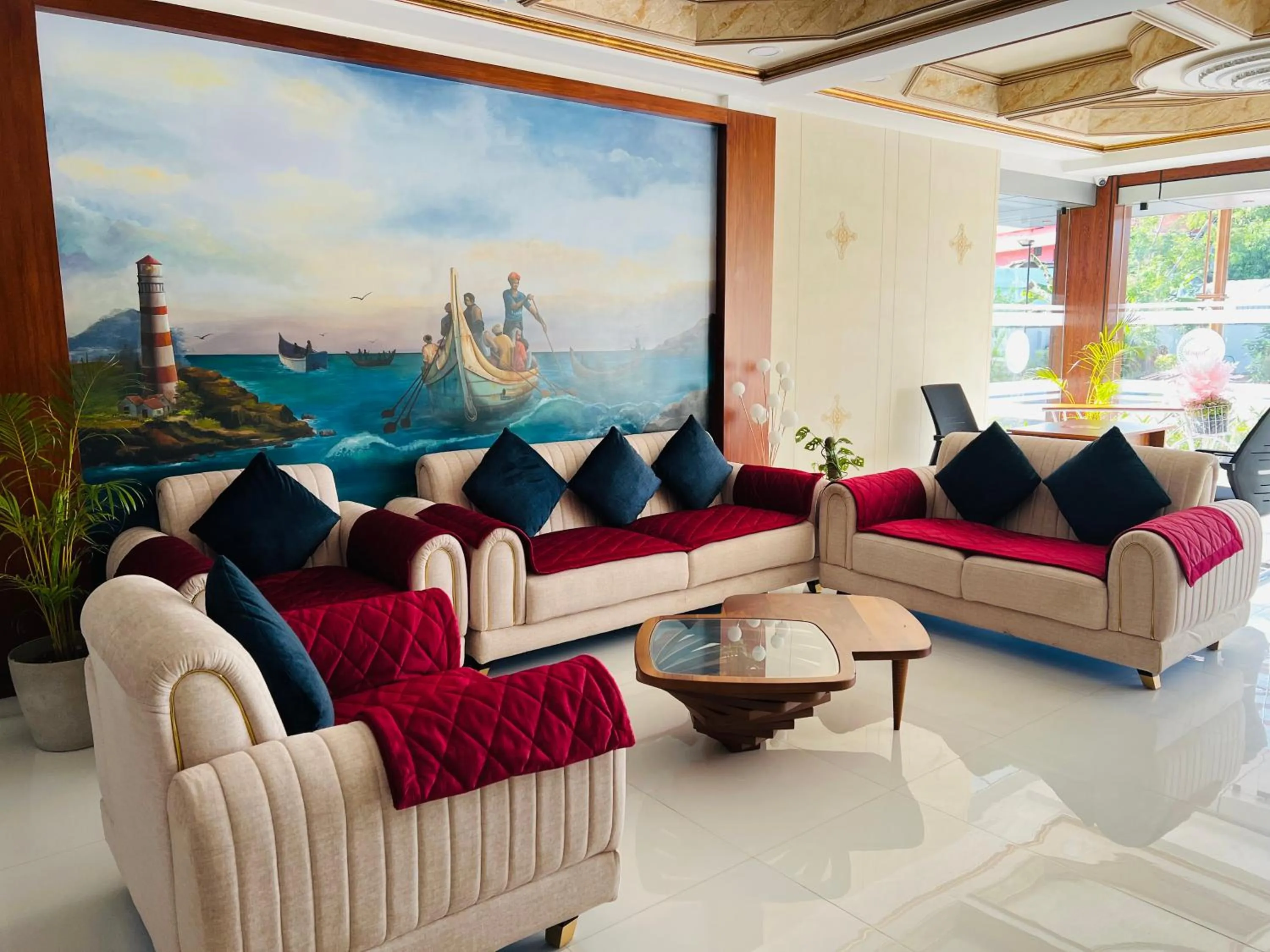 Lobby or reception in Hotel Seapark