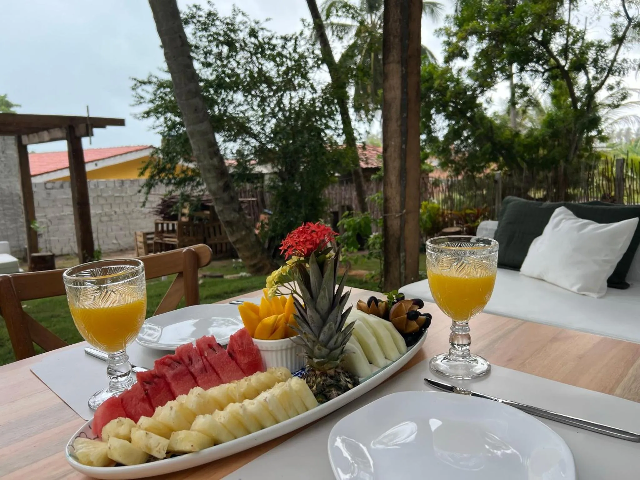 Food and drinks in Milie Lounge Pousada