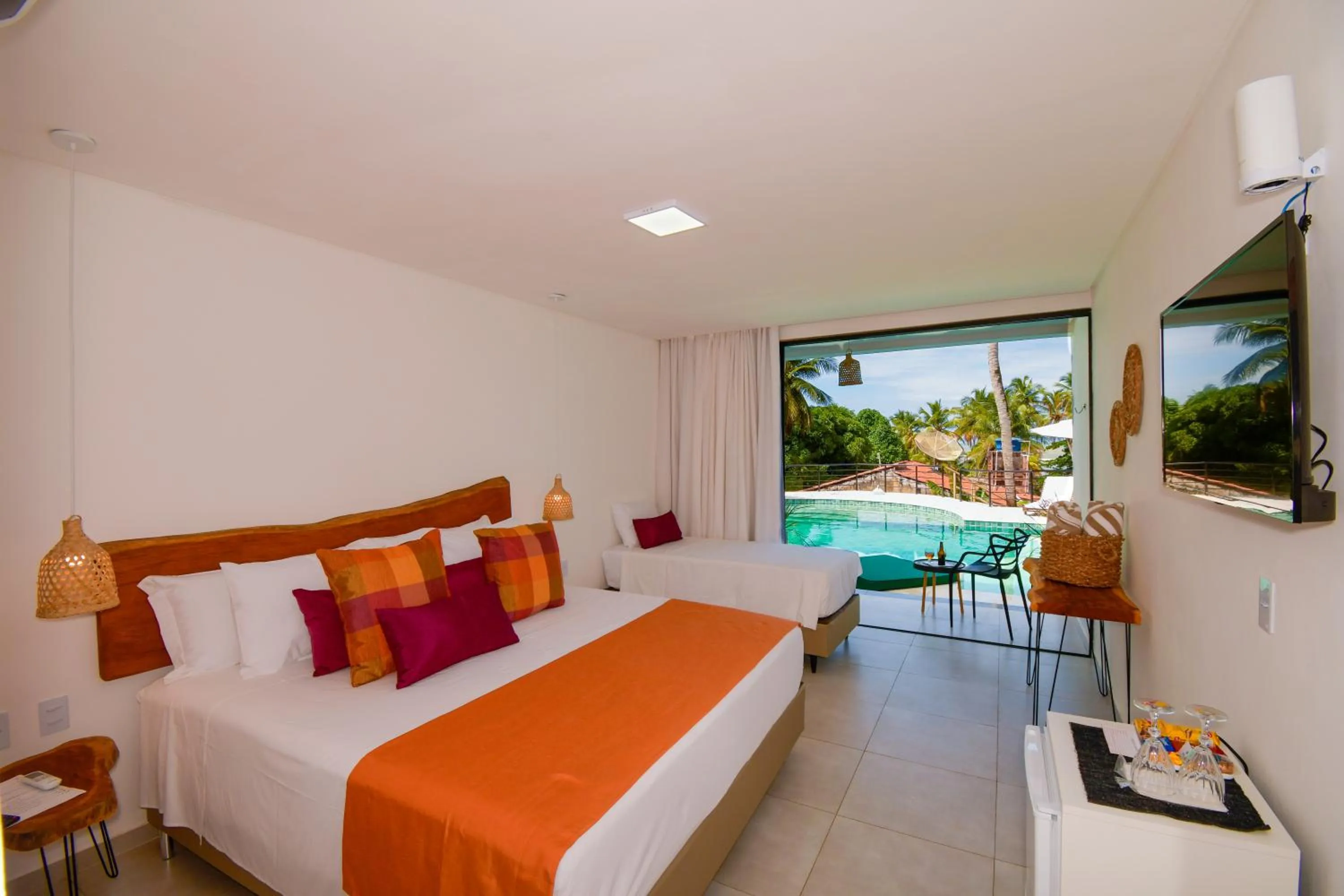 Bedroom, Bed in Milie Lounge Pousada