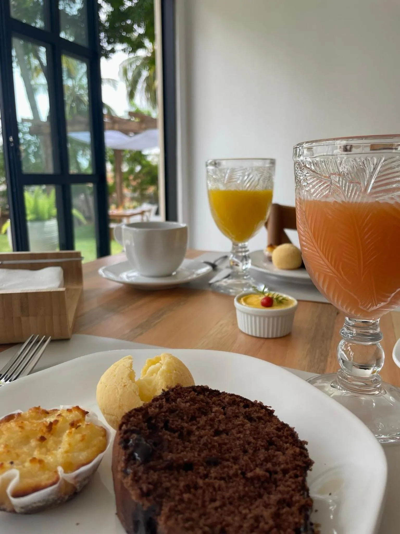 Food and drinks in Milie Lounge Pousada