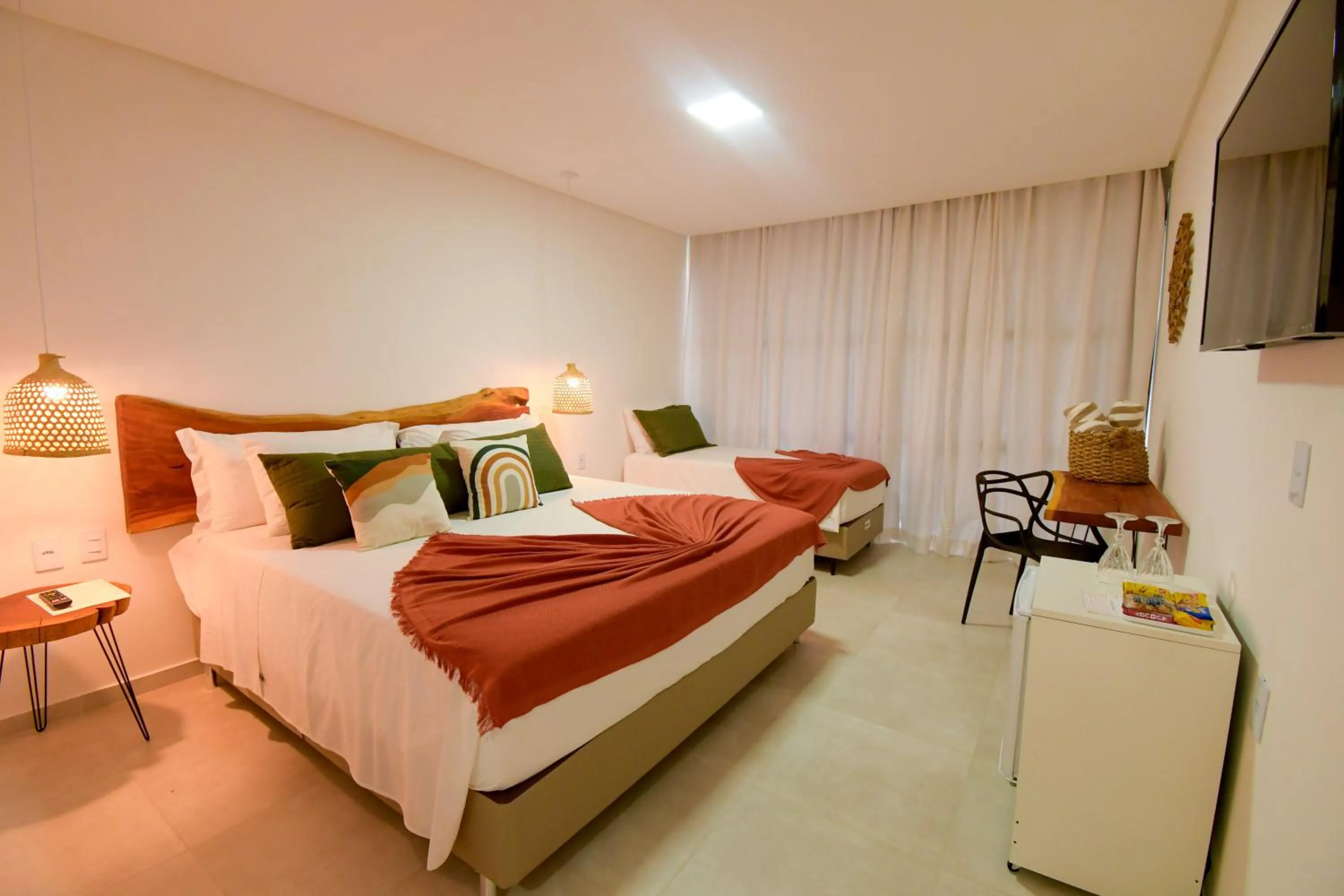 Bedroom, Bed in Milie Lounge Pousada