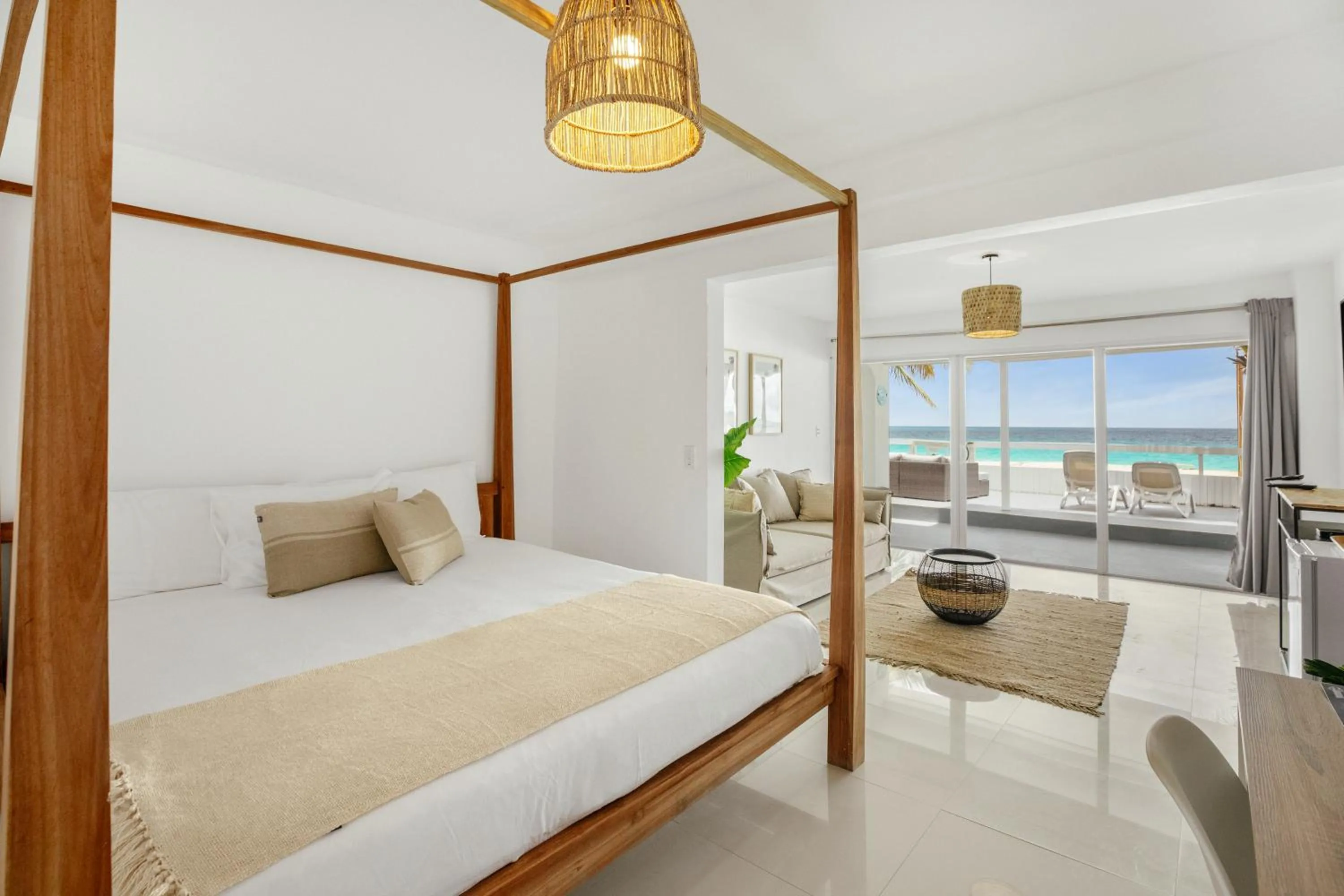 Bed in CocoVaa Beach Boutique Hotel