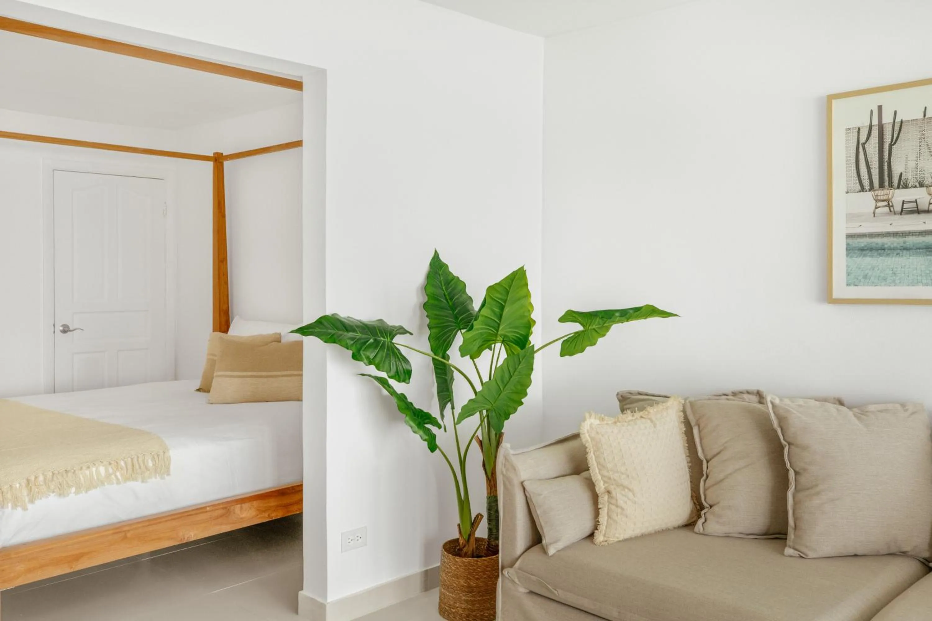 Bed in CocoVaa Beach Boutique Hotel
