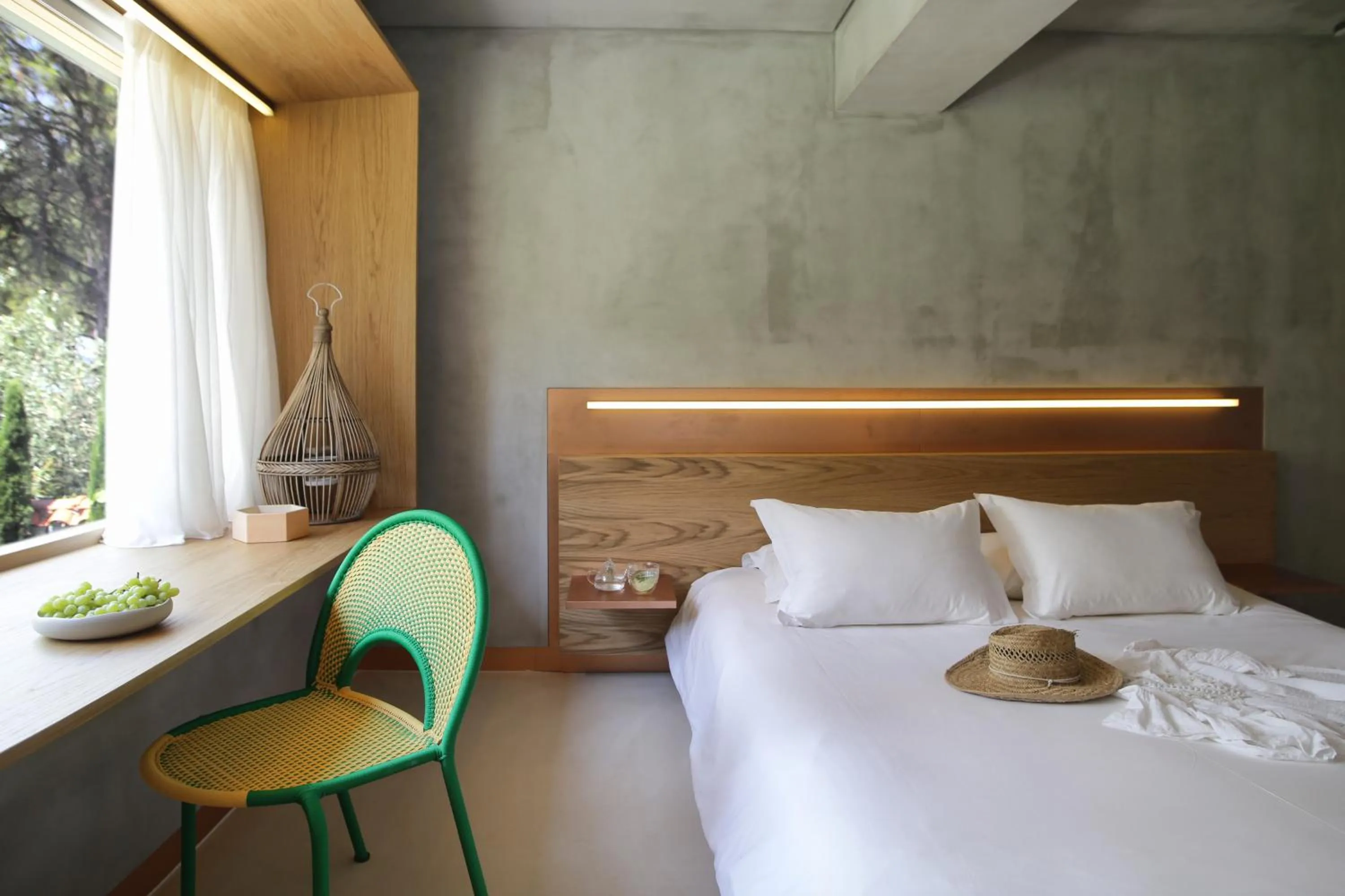 Bed in Ekies All Senses Resort, a Member of Design Hotels