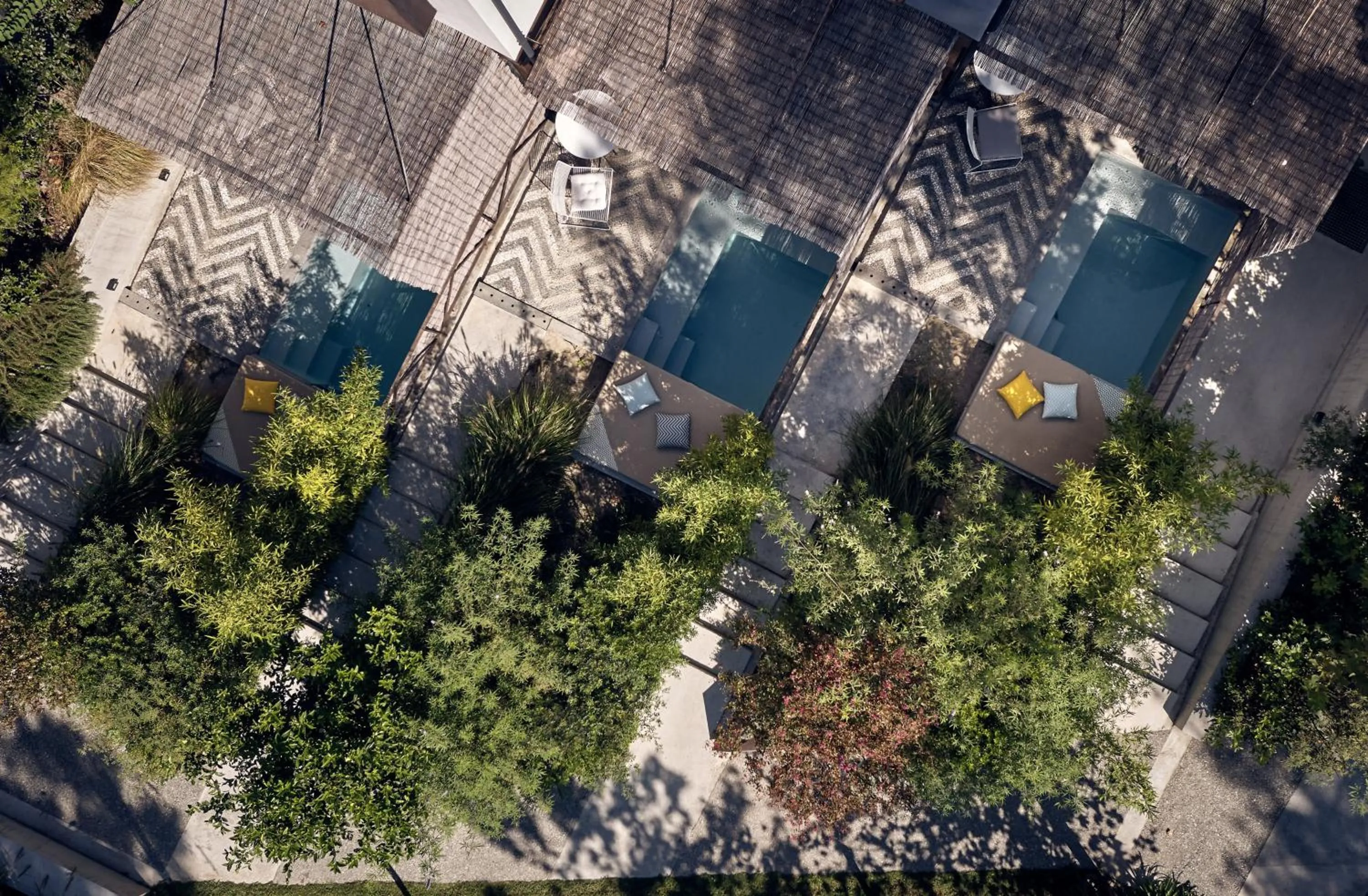 Pool view in Ekies All Senses Resort, a Member of Design Hotels