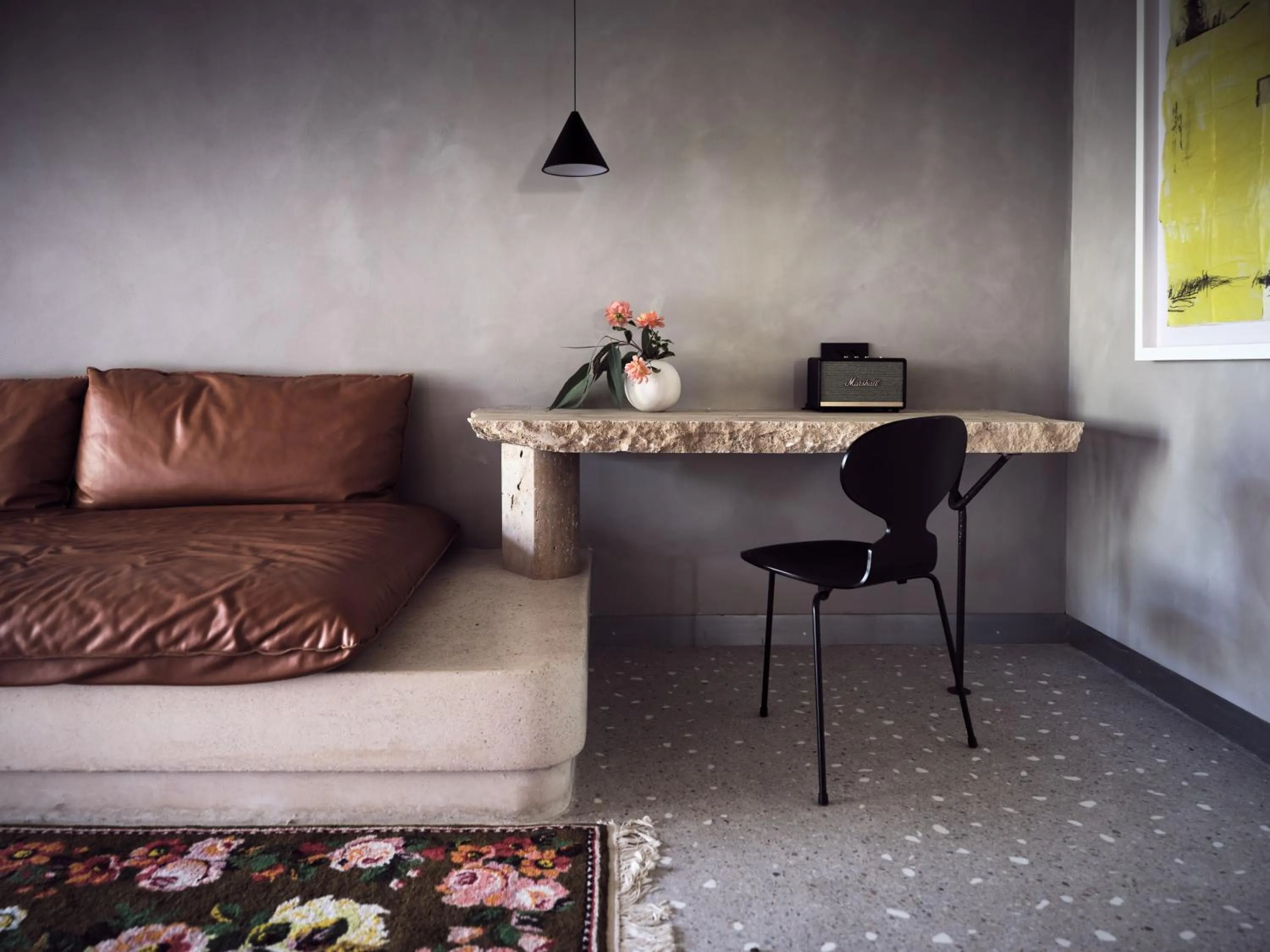 Living room in Ekies All Senses Resort, a Member of Design Hotels