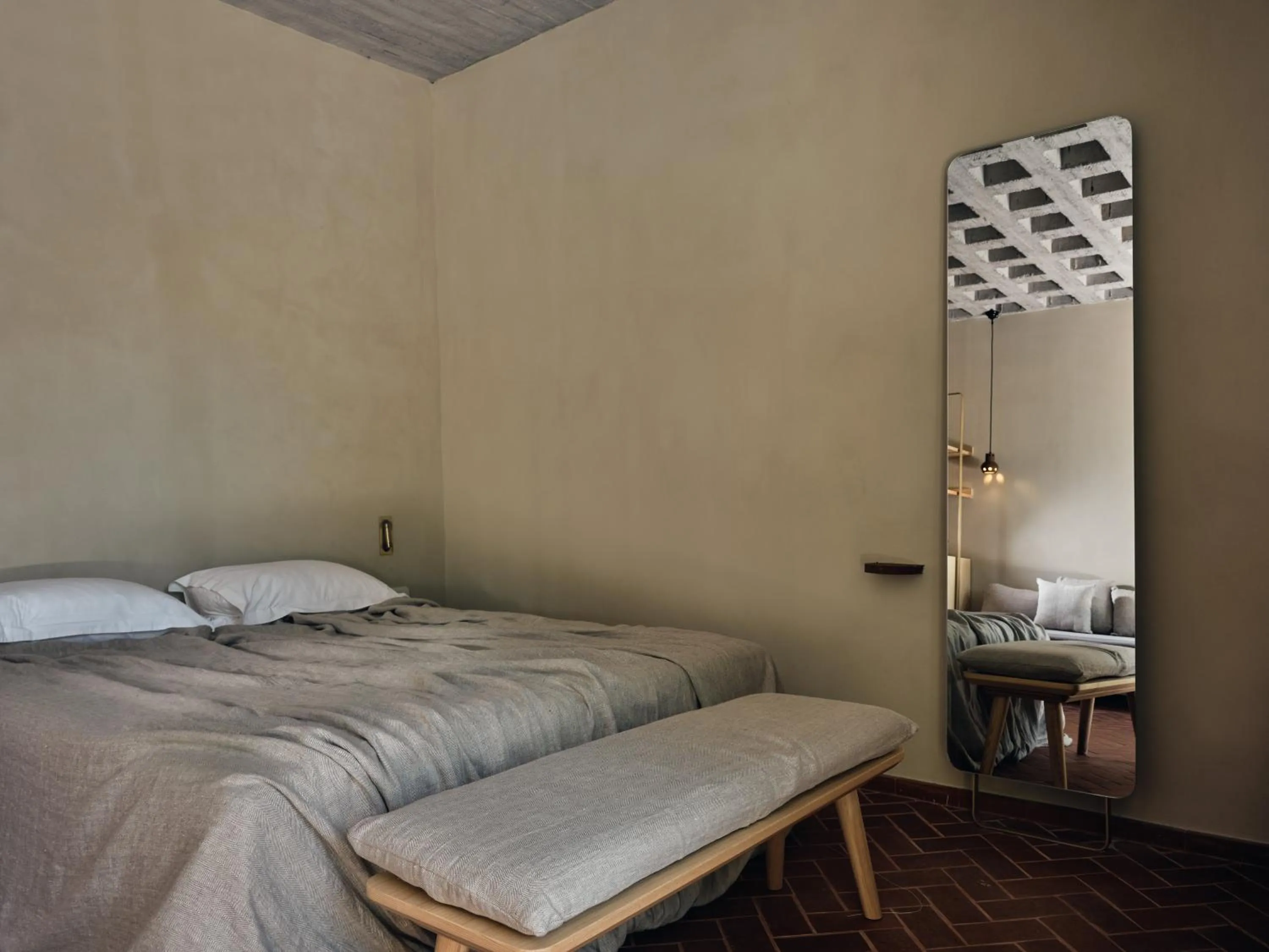 Bedroom, Bed in Ekies All Senses Resort, a Member of Design Hotels