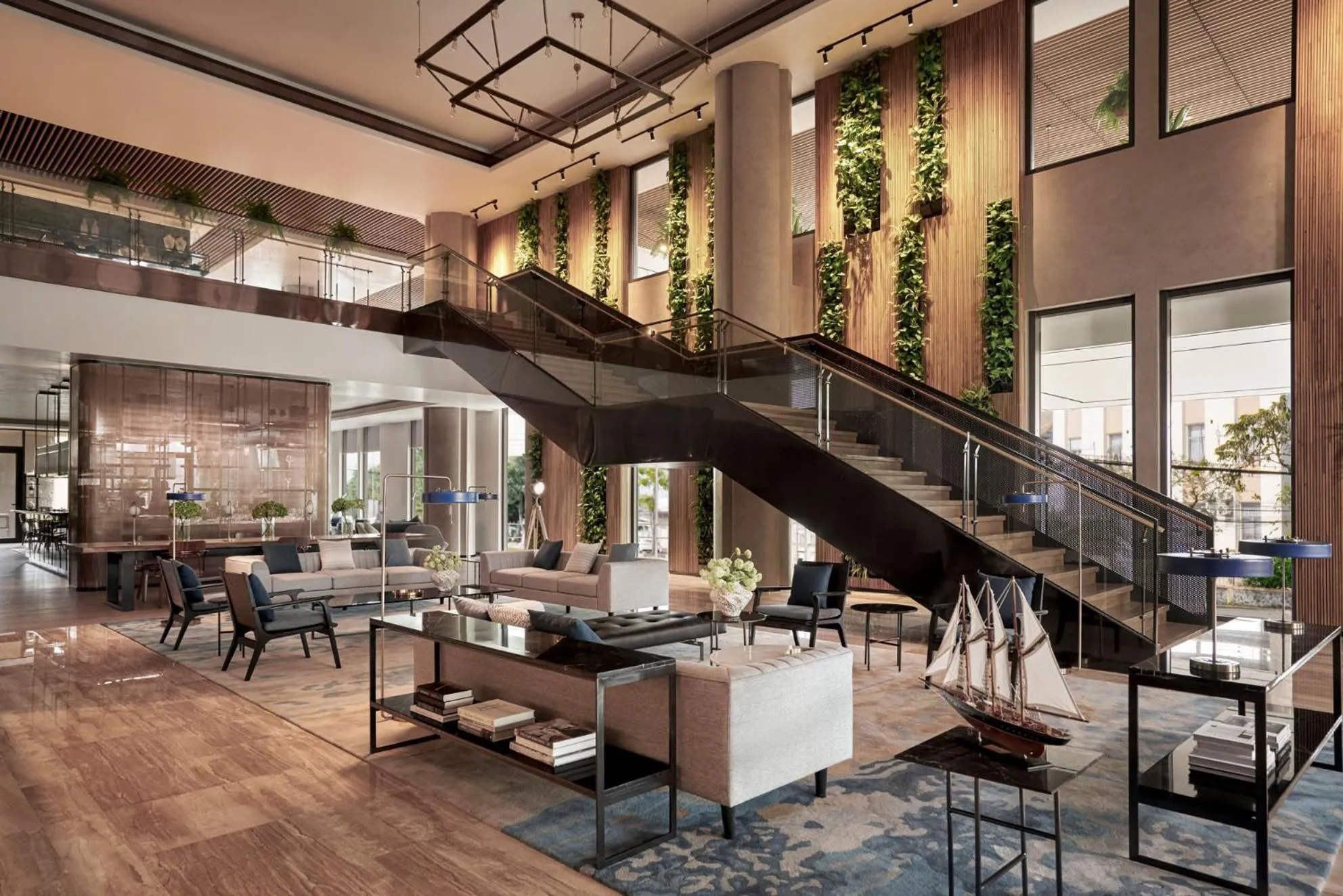 Lobby or reception in The Yacht Hotel by DC