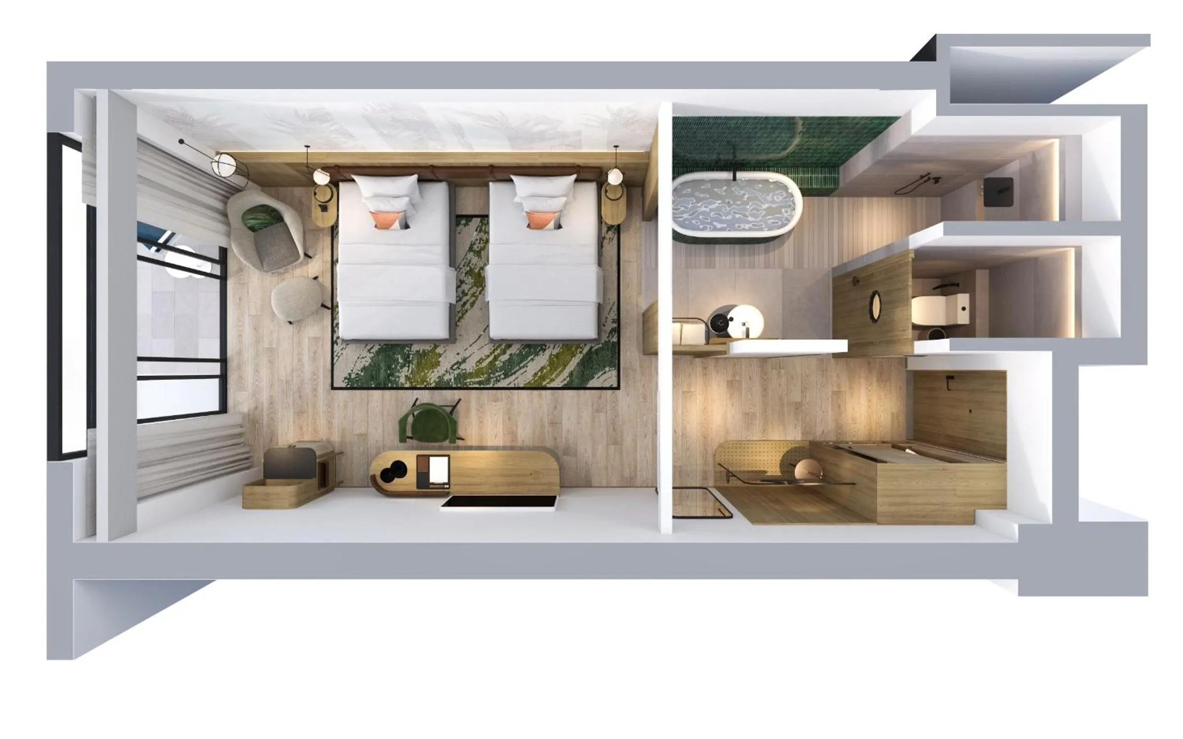 Photo of the whole room in The Yacht Hotel by DC