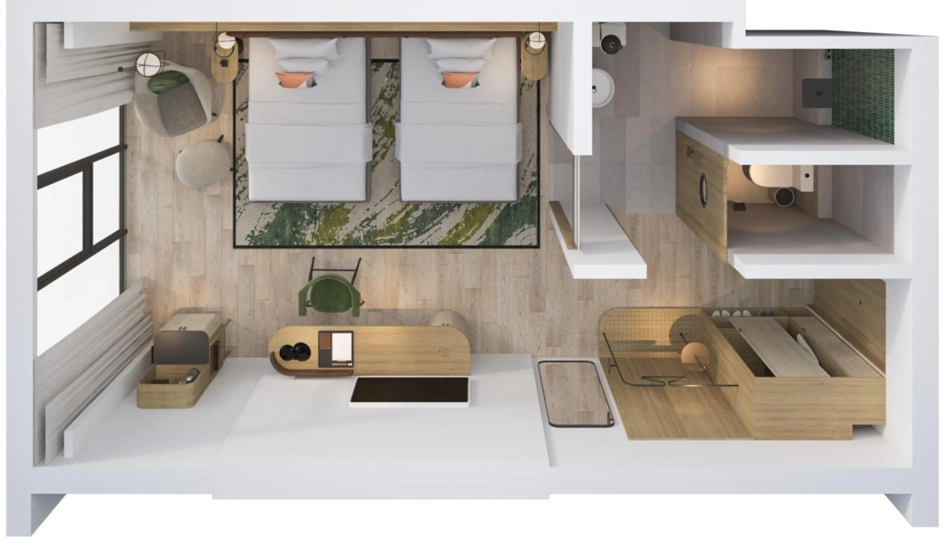 Floor plan in The Yacht Hotel by DC