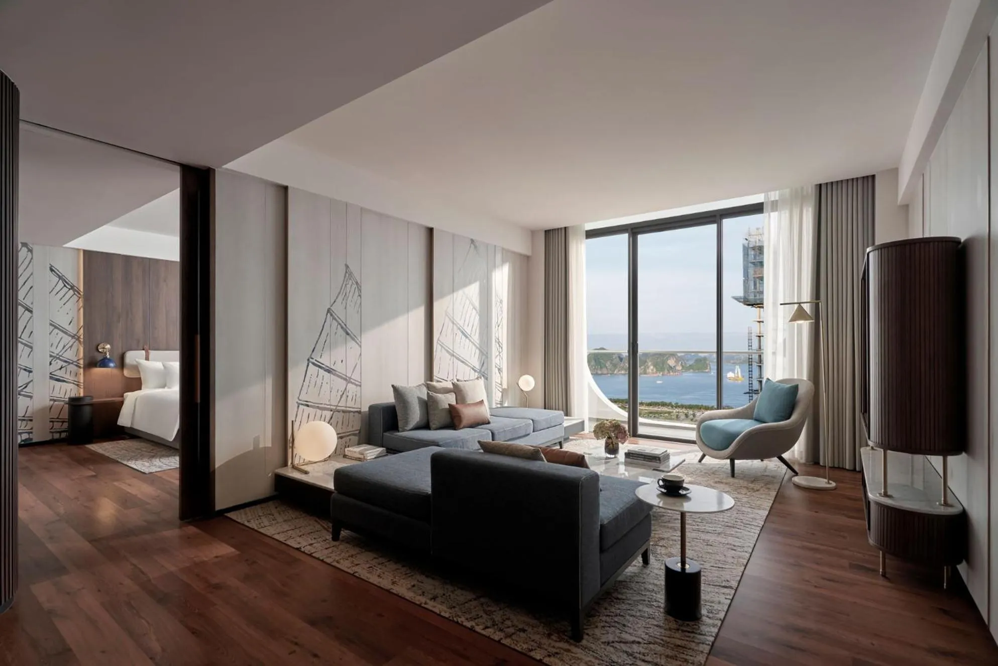 View (from property/room), Bed in The Yacht Hotel by DC