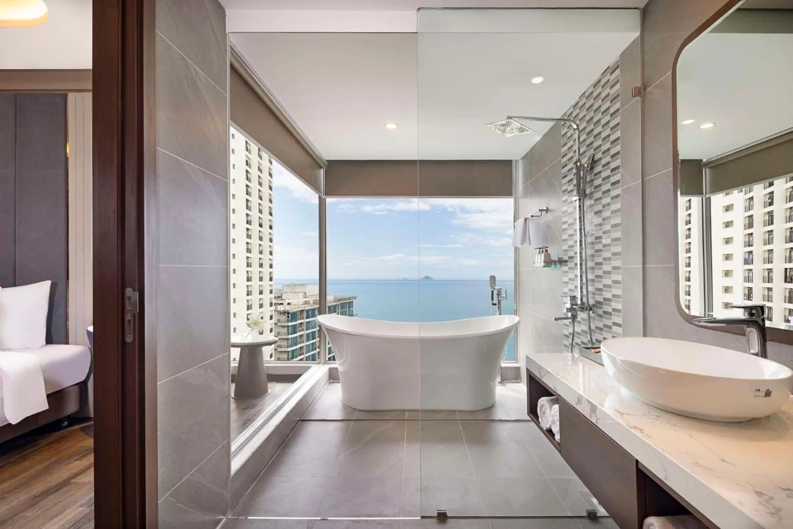 Shower, Bed in Annova Nha Trang Hotel