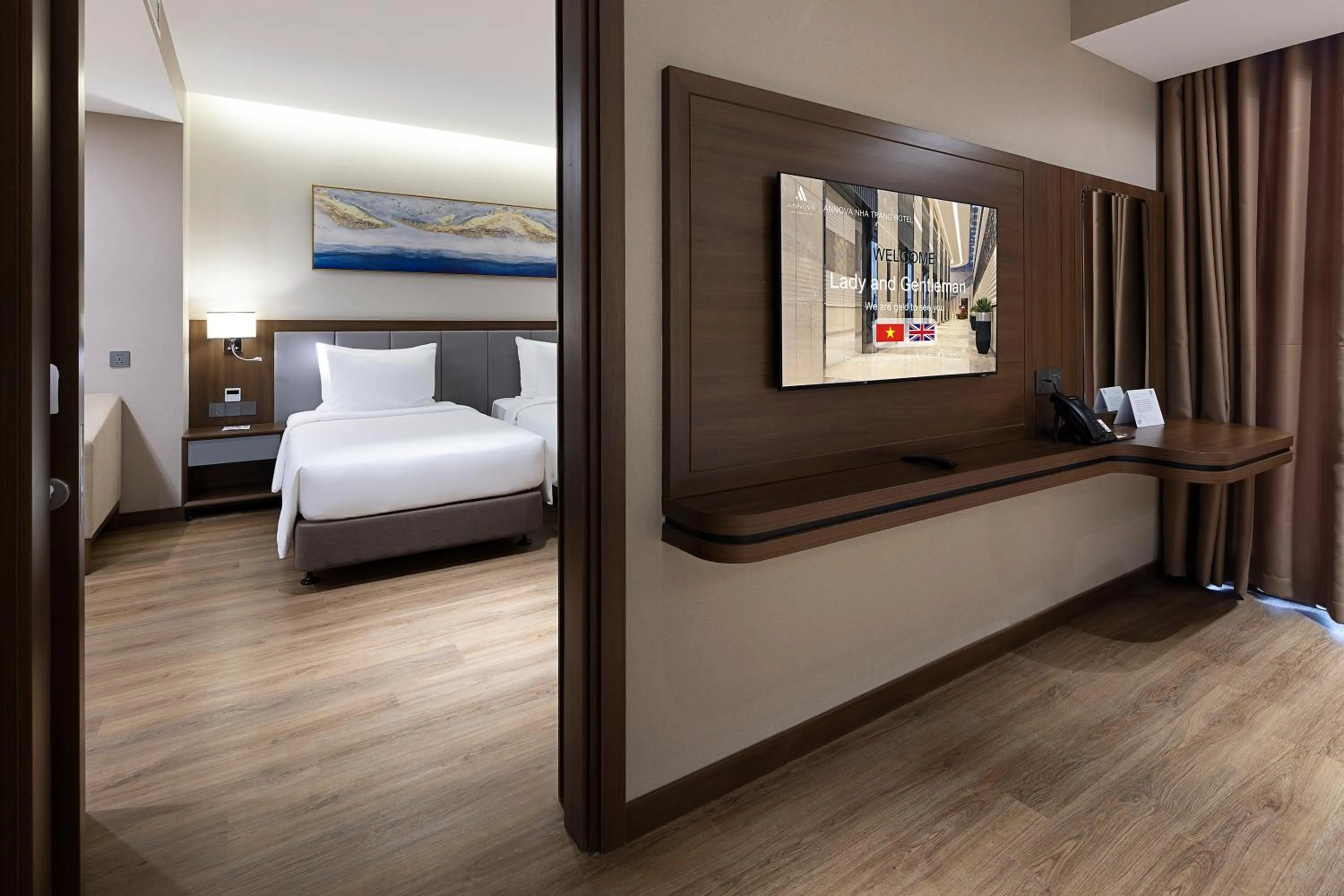 Bed in Annova Nha Trang Hotel