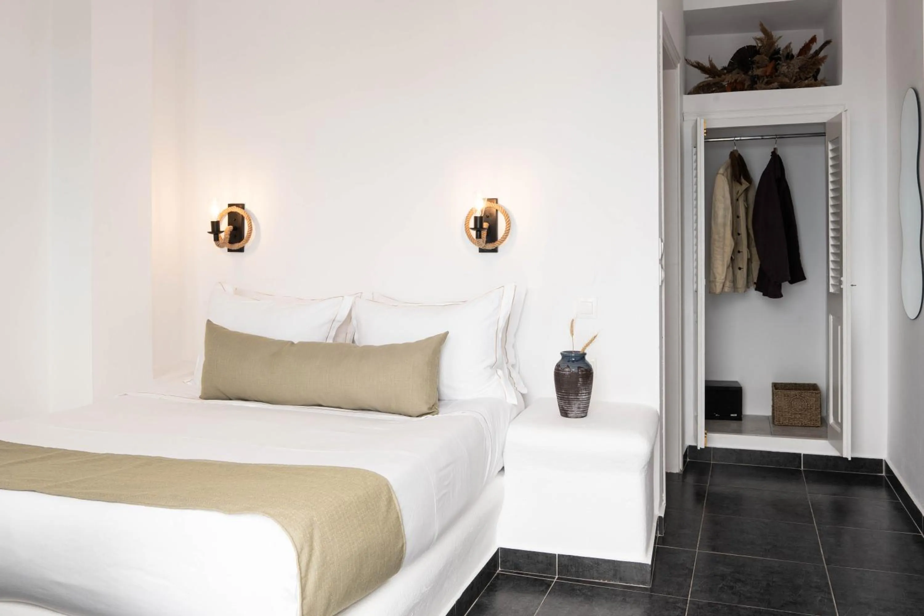 Bedroom, Bed in La Roka, Cliffside Memories