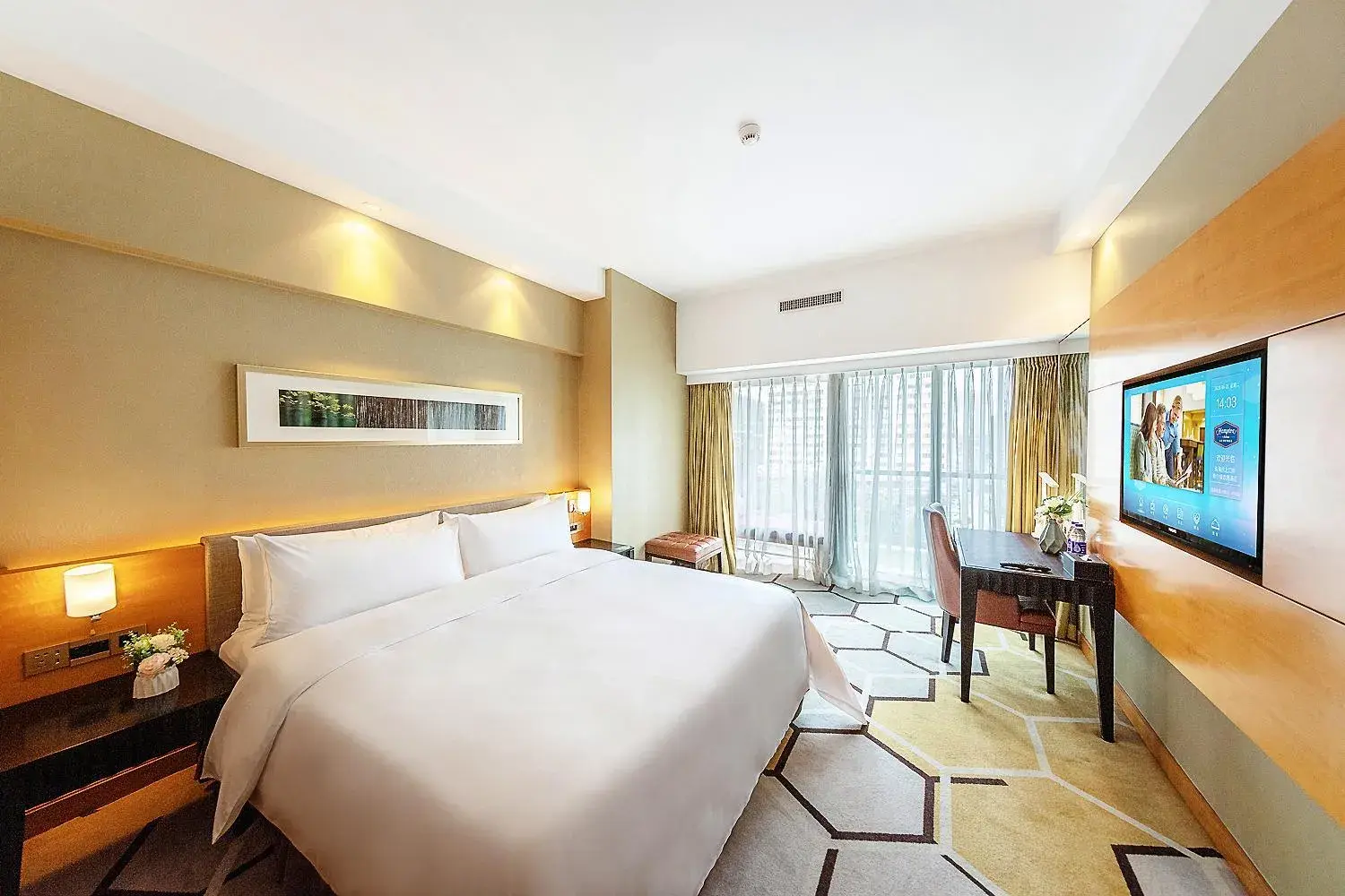 Bed in Hampton by Hilton Zhuhai Gongbei Port Bed in Hampton by Hilton Zhuhai Gongbei Port