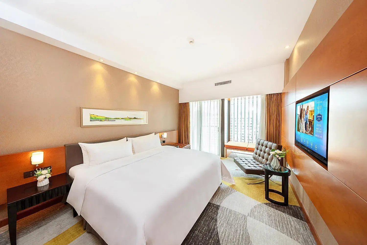 Bed in Hampton by Hilton Zhuhai Gongbei Port Bed in Hampton by Hilton Zhuhai Gongbei Port