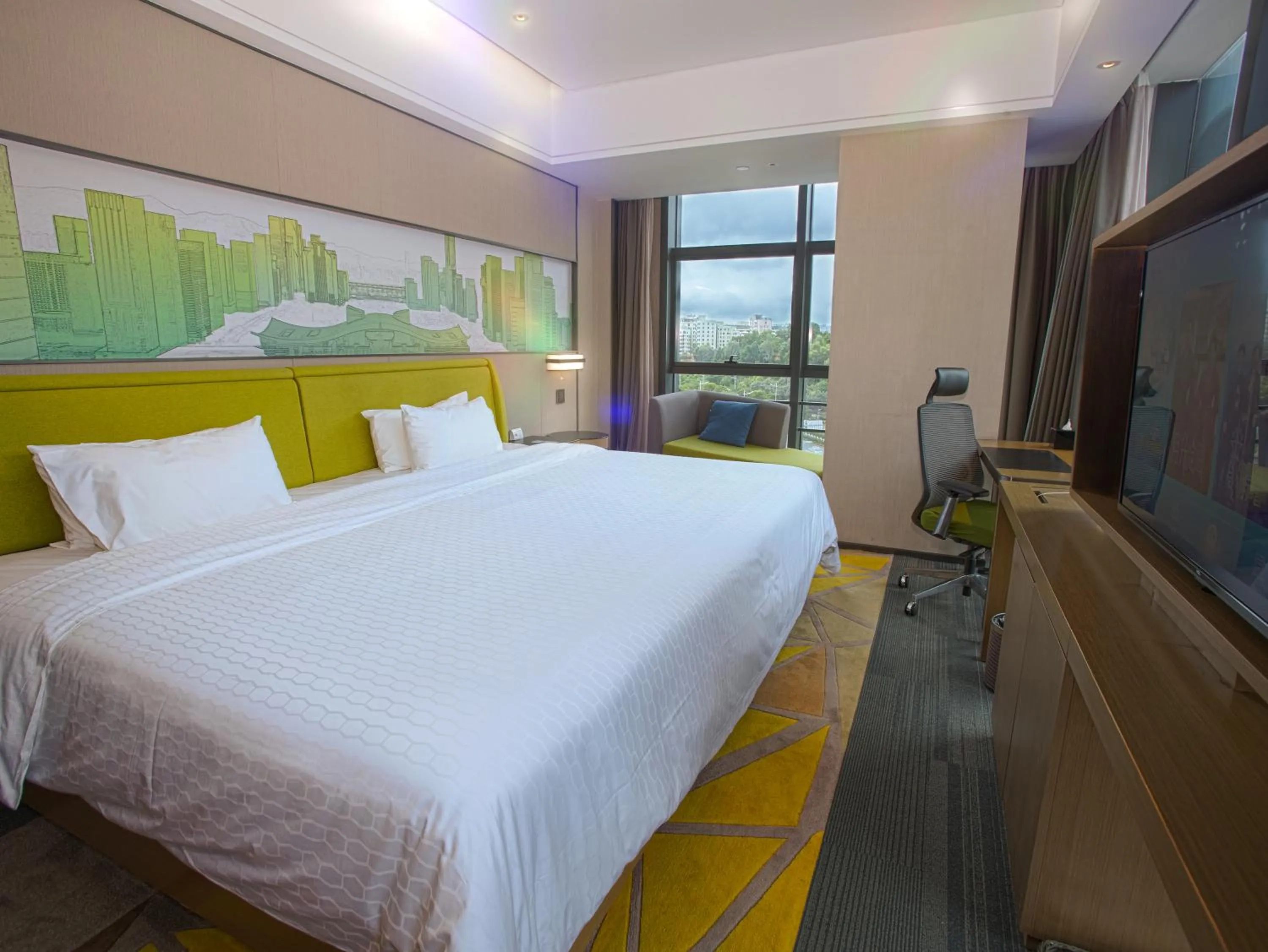 Bed in Hampton by Hilton Shenzhen Longhua Qinghu