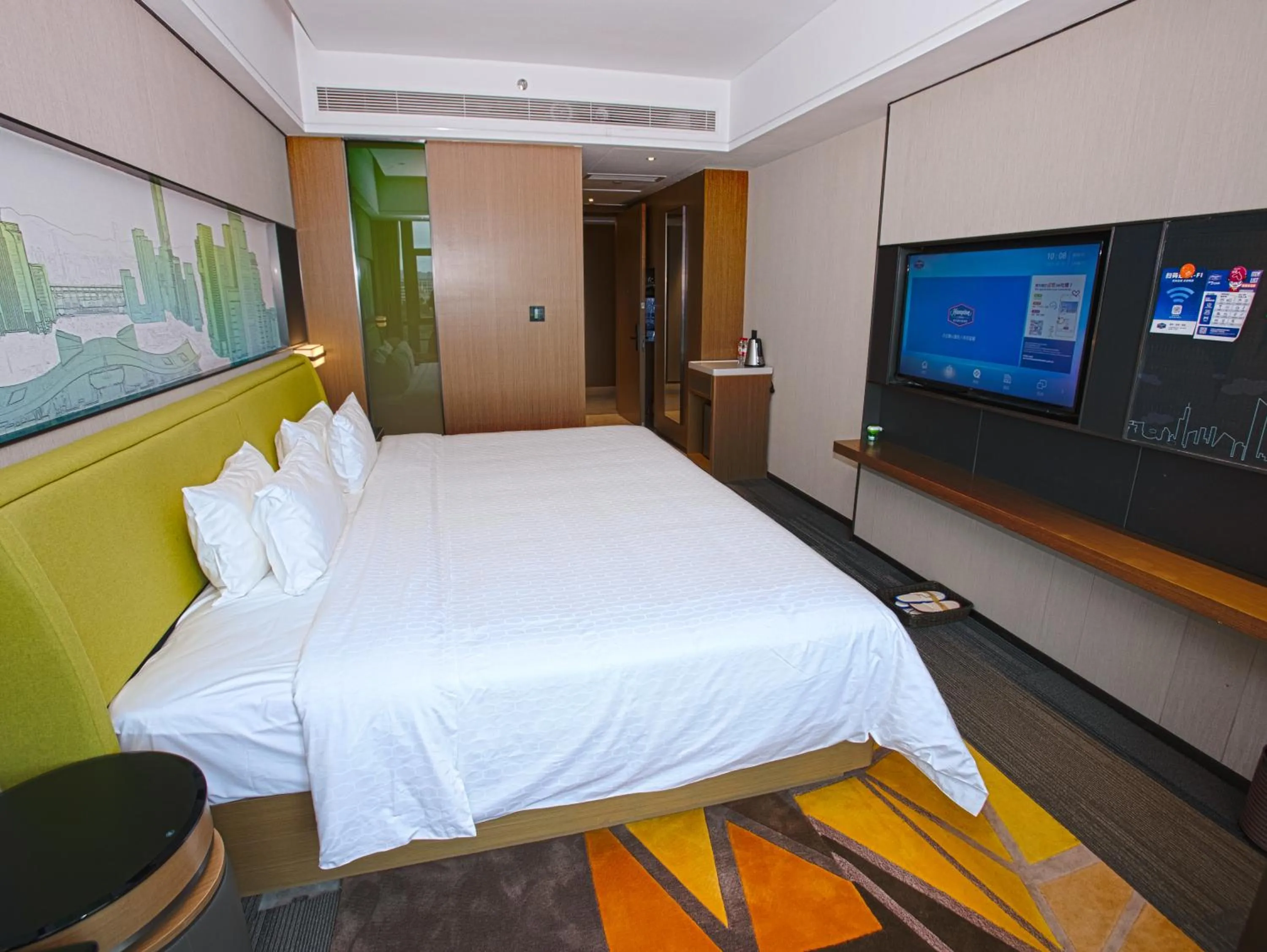 Bed in Hampton by Hilton Shenzhen Longhua Qinghu