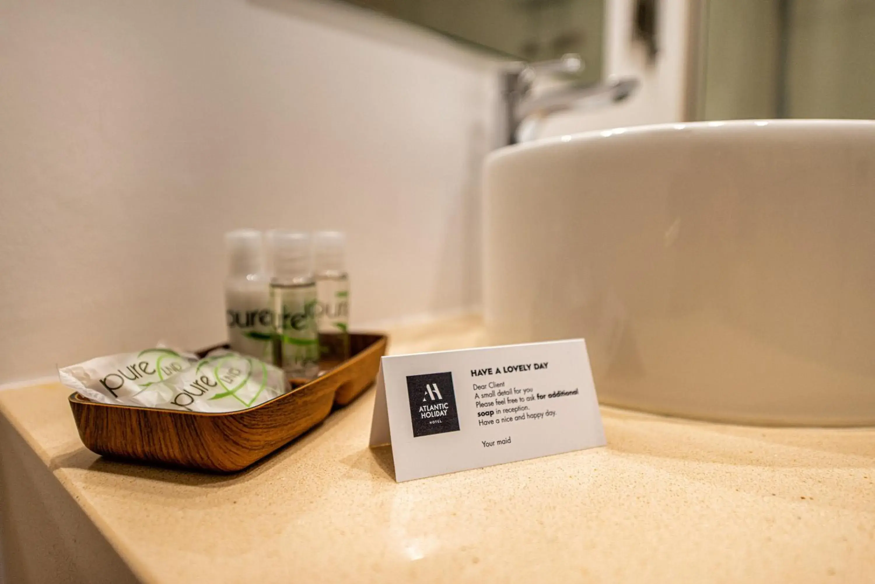 Bathroom in Atlantic Holiday Hotel Bathroom in Atlantic Holiday Hotel