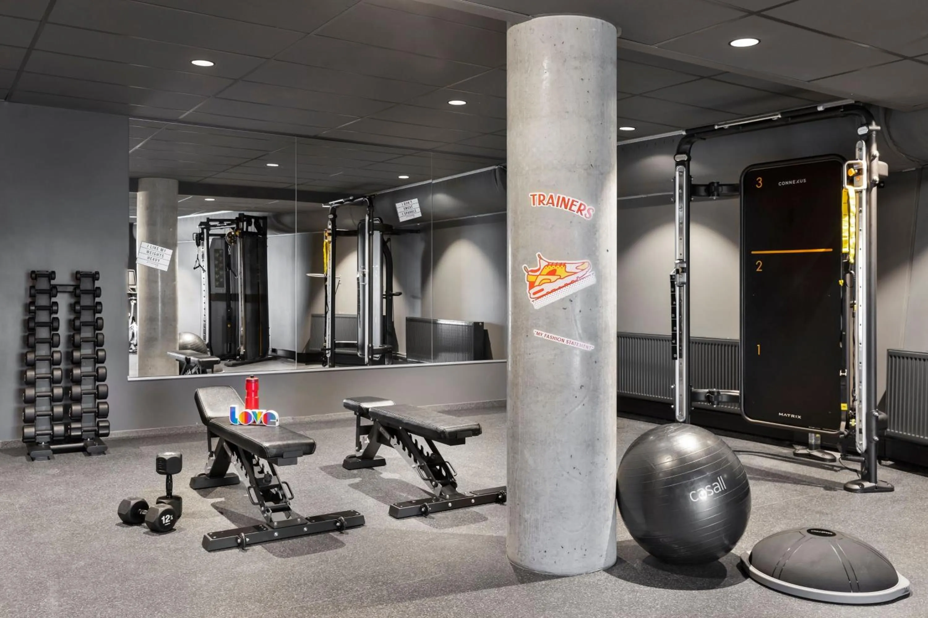 Fitness centre/facilities in Moxy Tromso