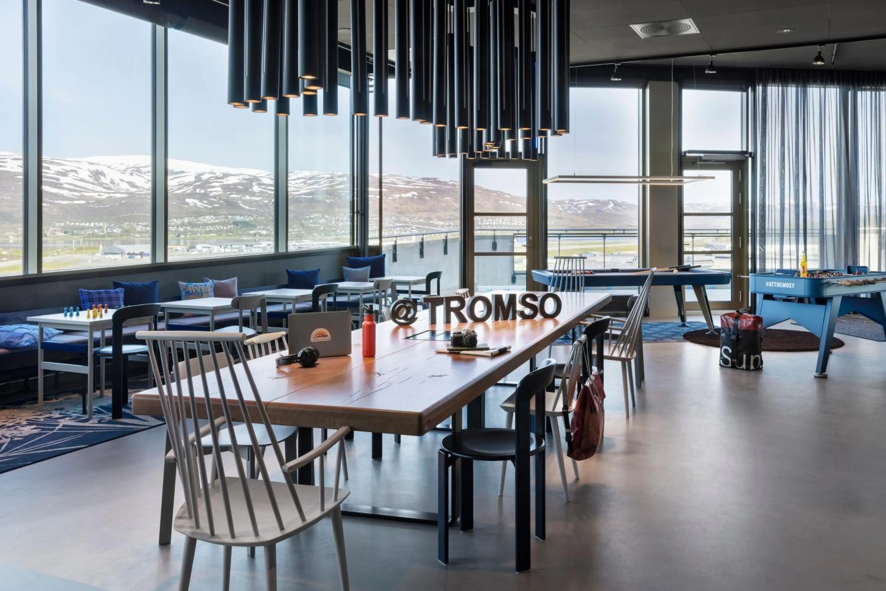 Lobby or reception in Moxy Tromso