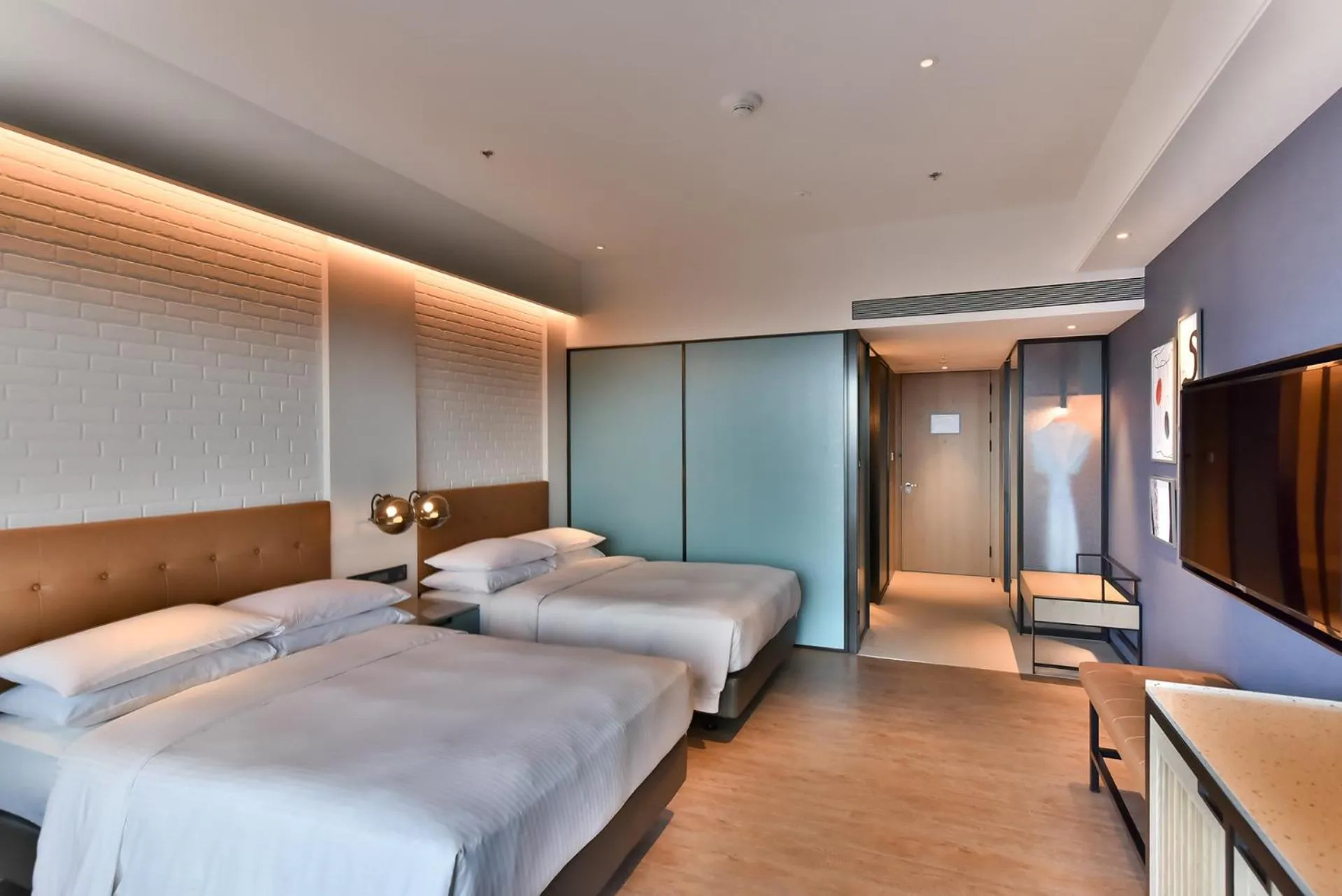 Bedroom, Bed in Four Points by Sheraton Taipei Bali