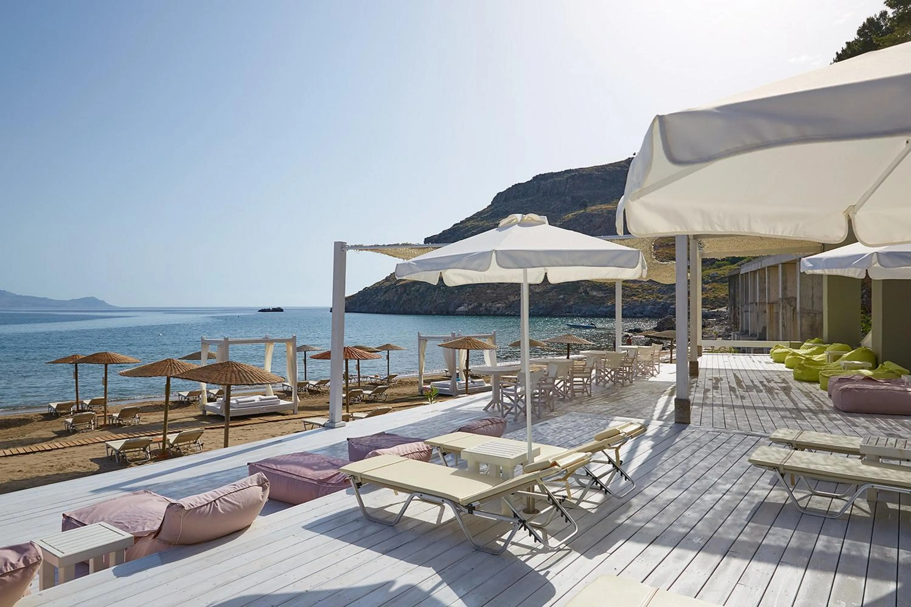 Beach in Lindos Blu Luxury Hotel-Adults only