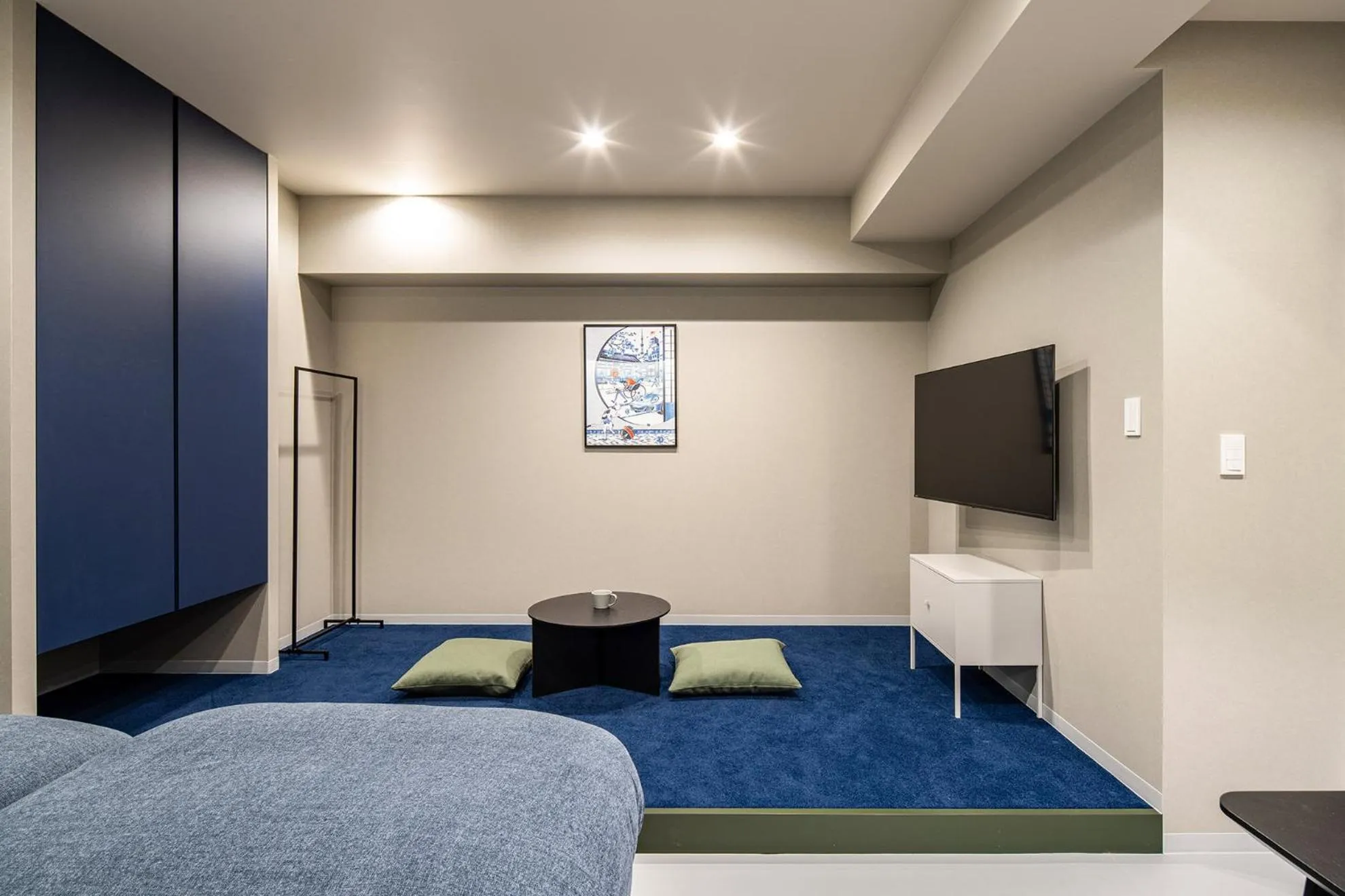 Seating area, Bed in Section L Kuramae - Asakusa