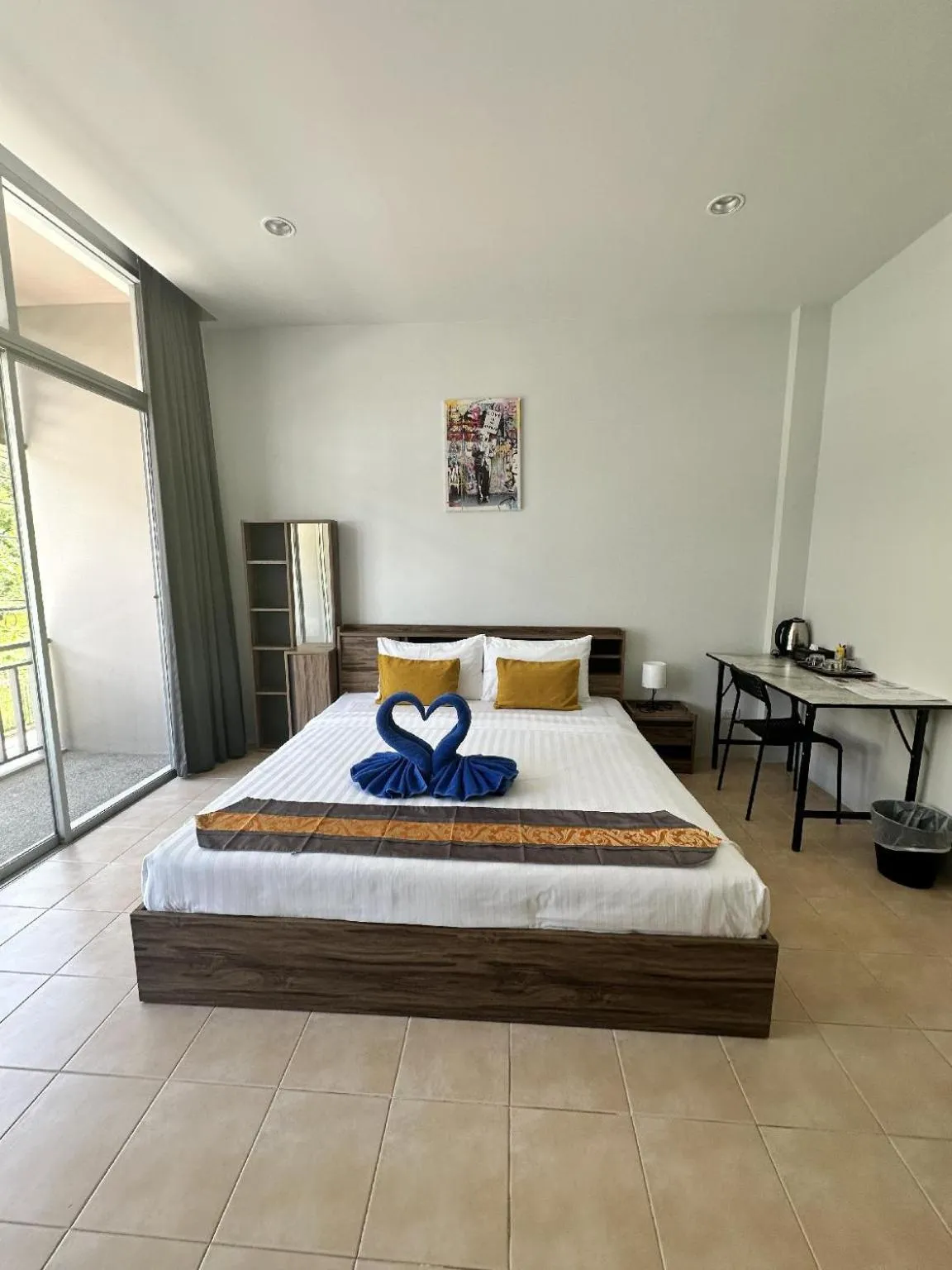 Bed in Kata Sea Blue