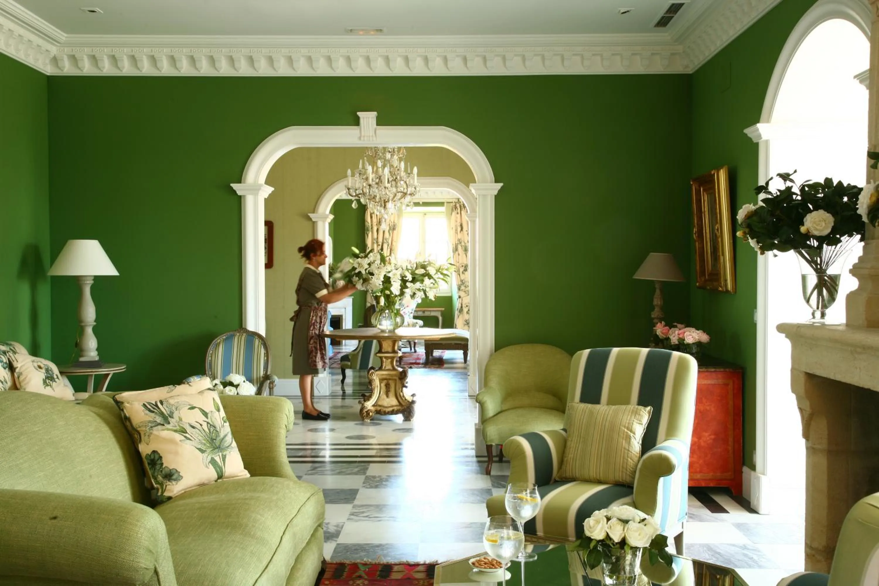 Communal lounge/ TV room in Hotel Valdepalacios Gourmand 5* GL