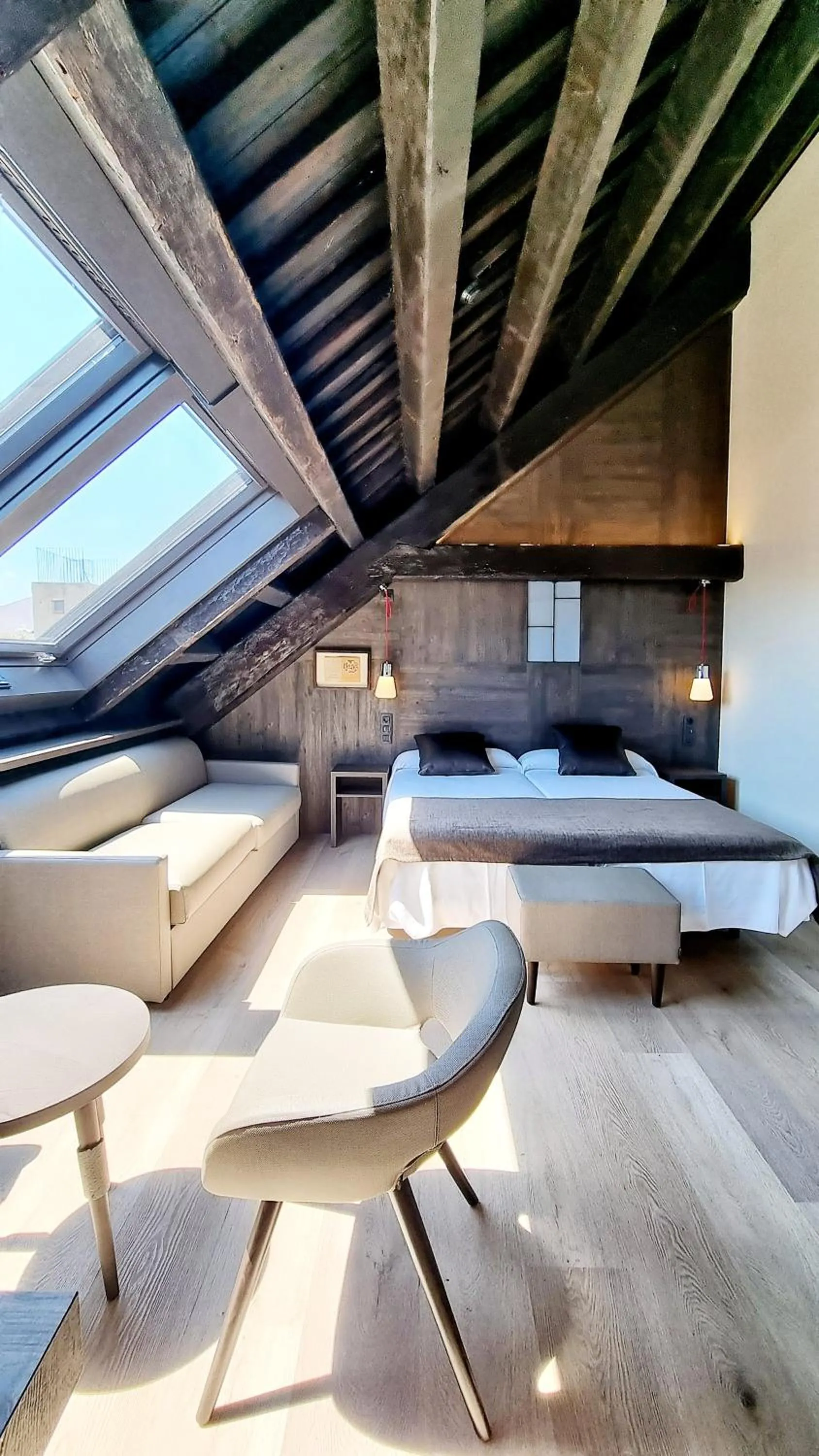 Bed in Hotel Sant Agustí