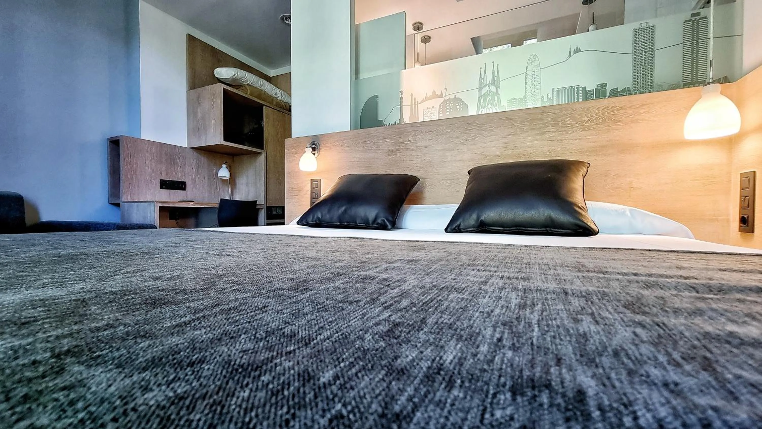 Bed in Hotel Sant Agustí