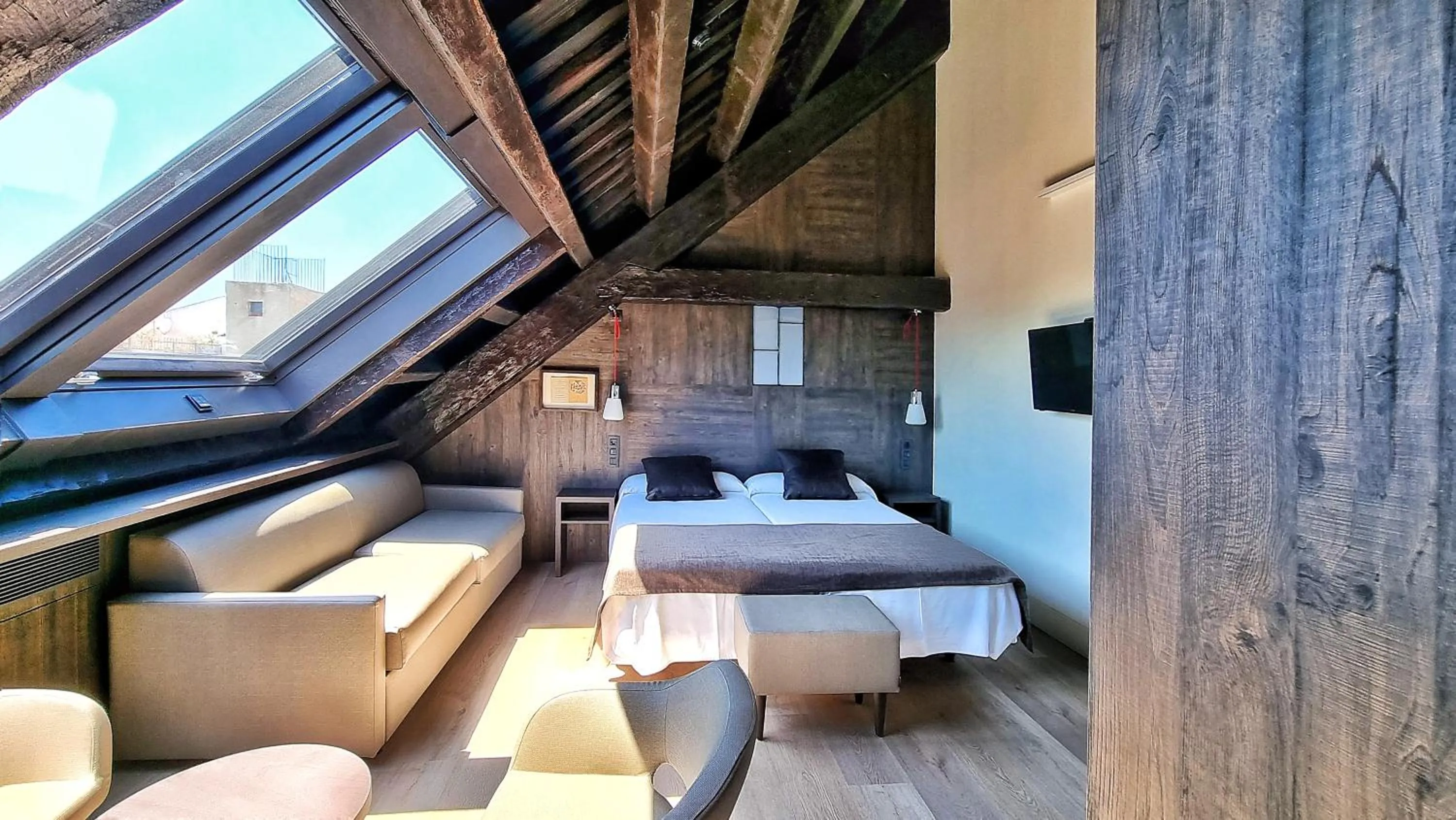 Bed in Hotel Sant Agustí