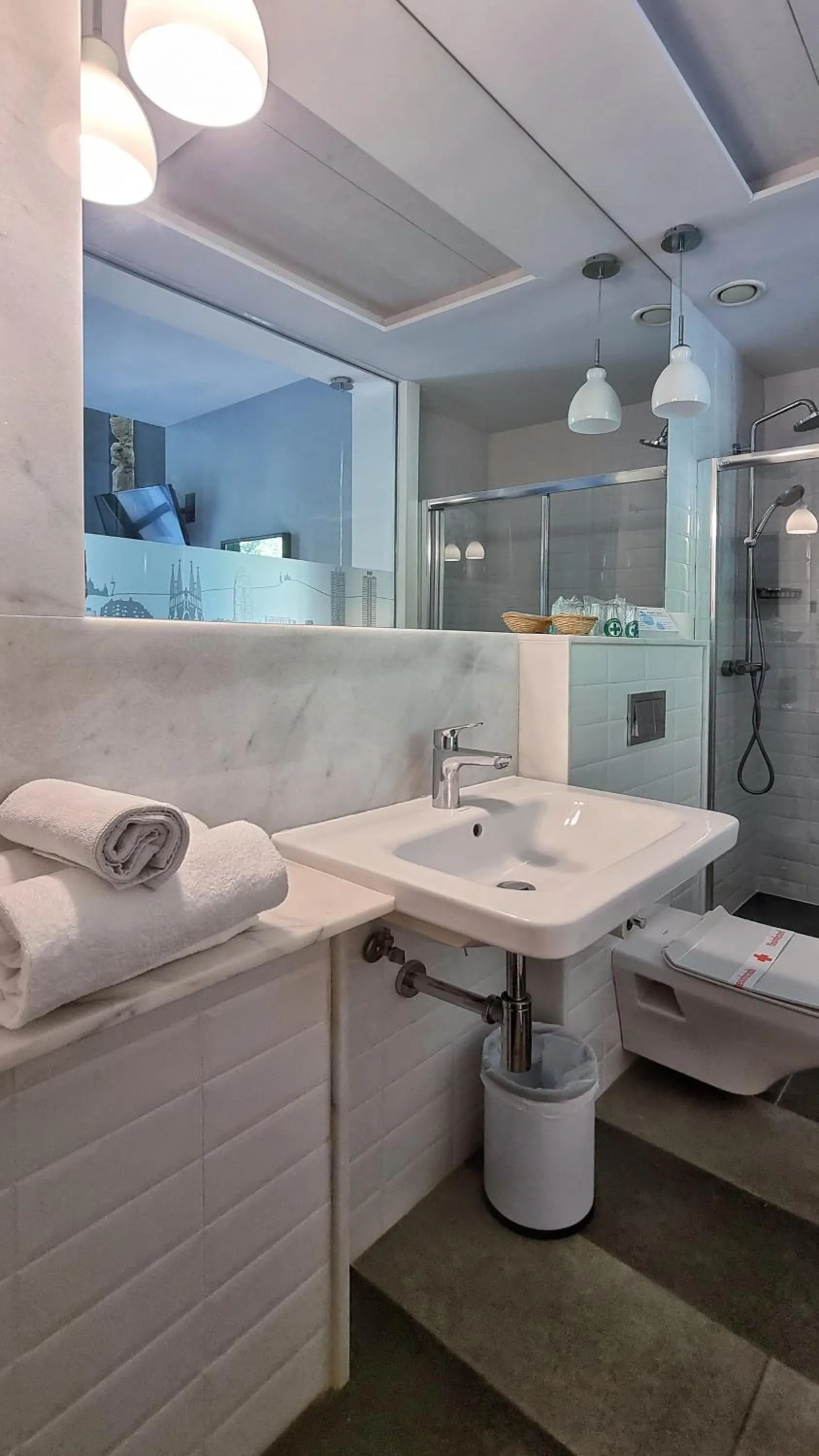 Bathroom in Hotel Sant Agustí