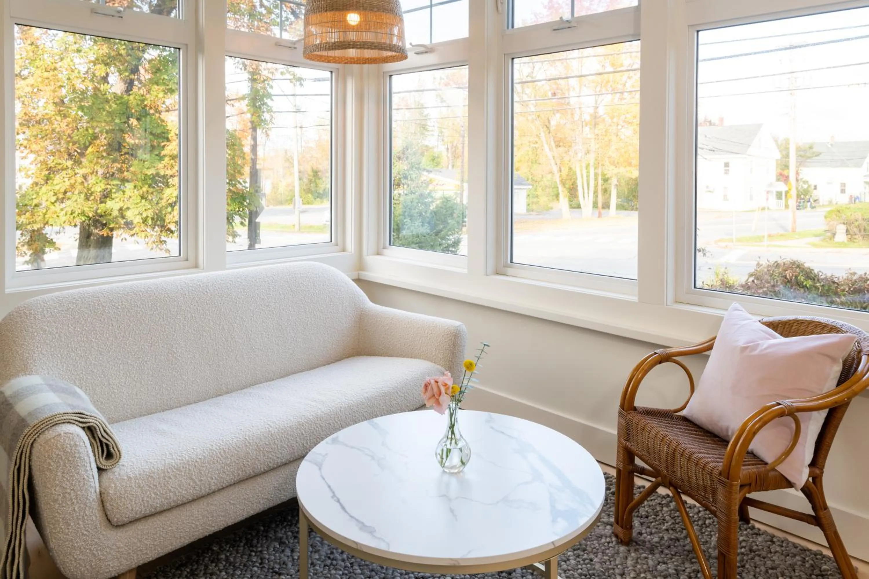 Seating area in The August House
