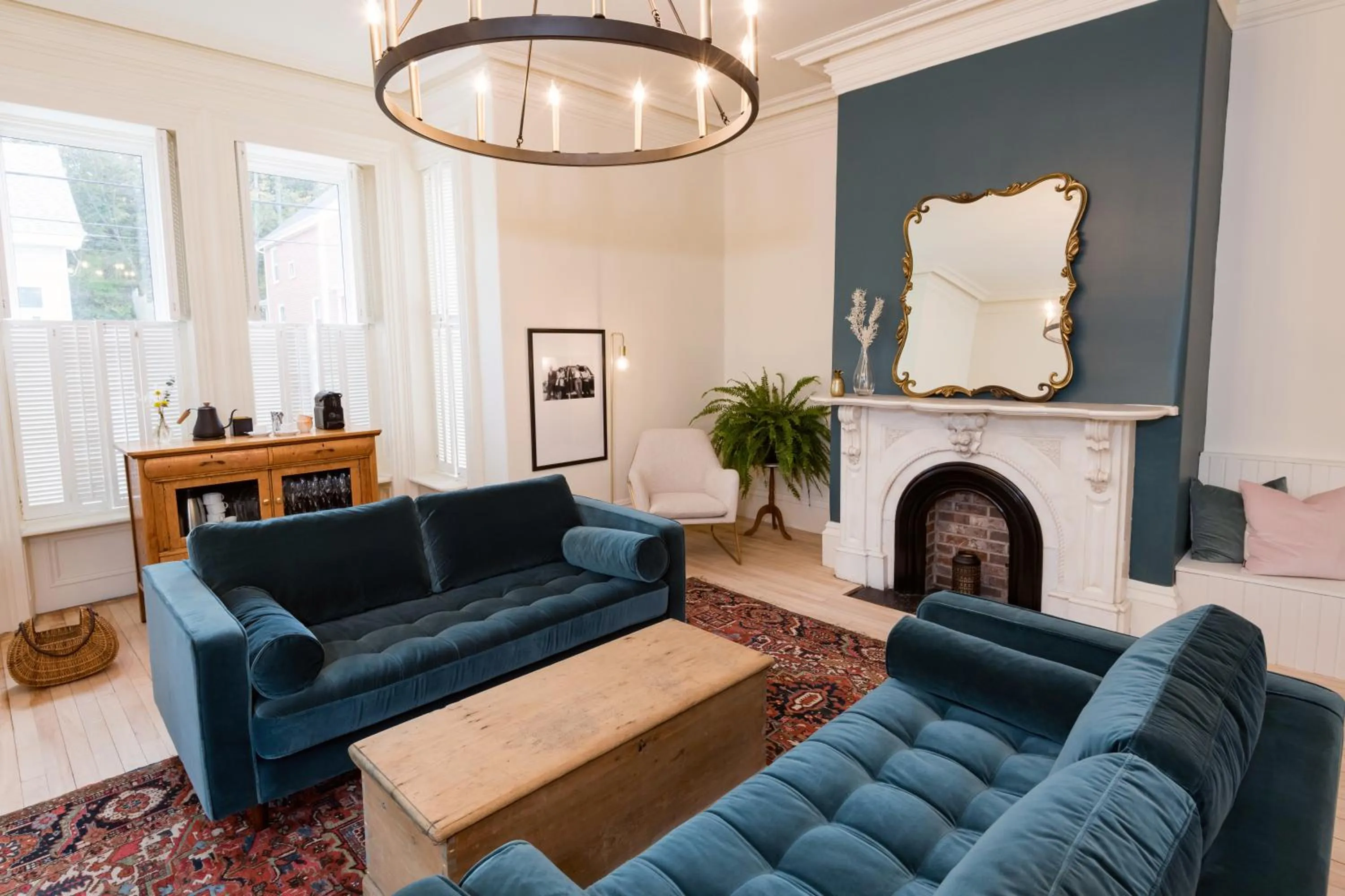 Seating area in The August House